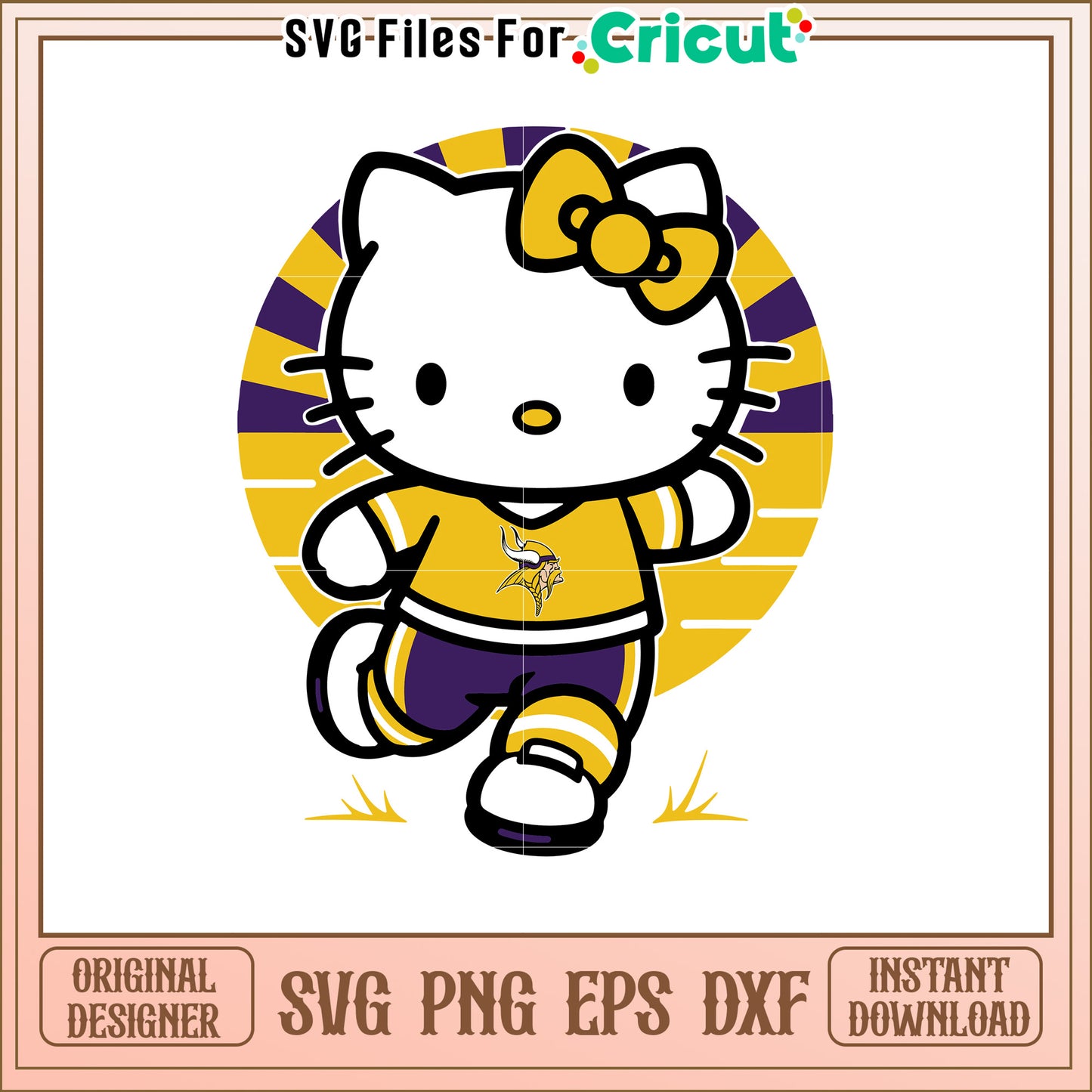 Hello Kitty Styled Sports SVG Design for Fans