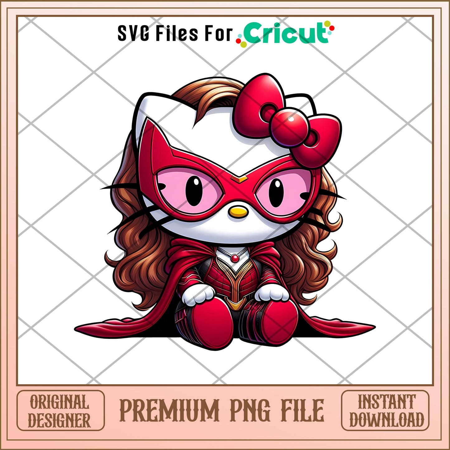 Hello kitty scarlet witch png, Marvel png, digital dowload