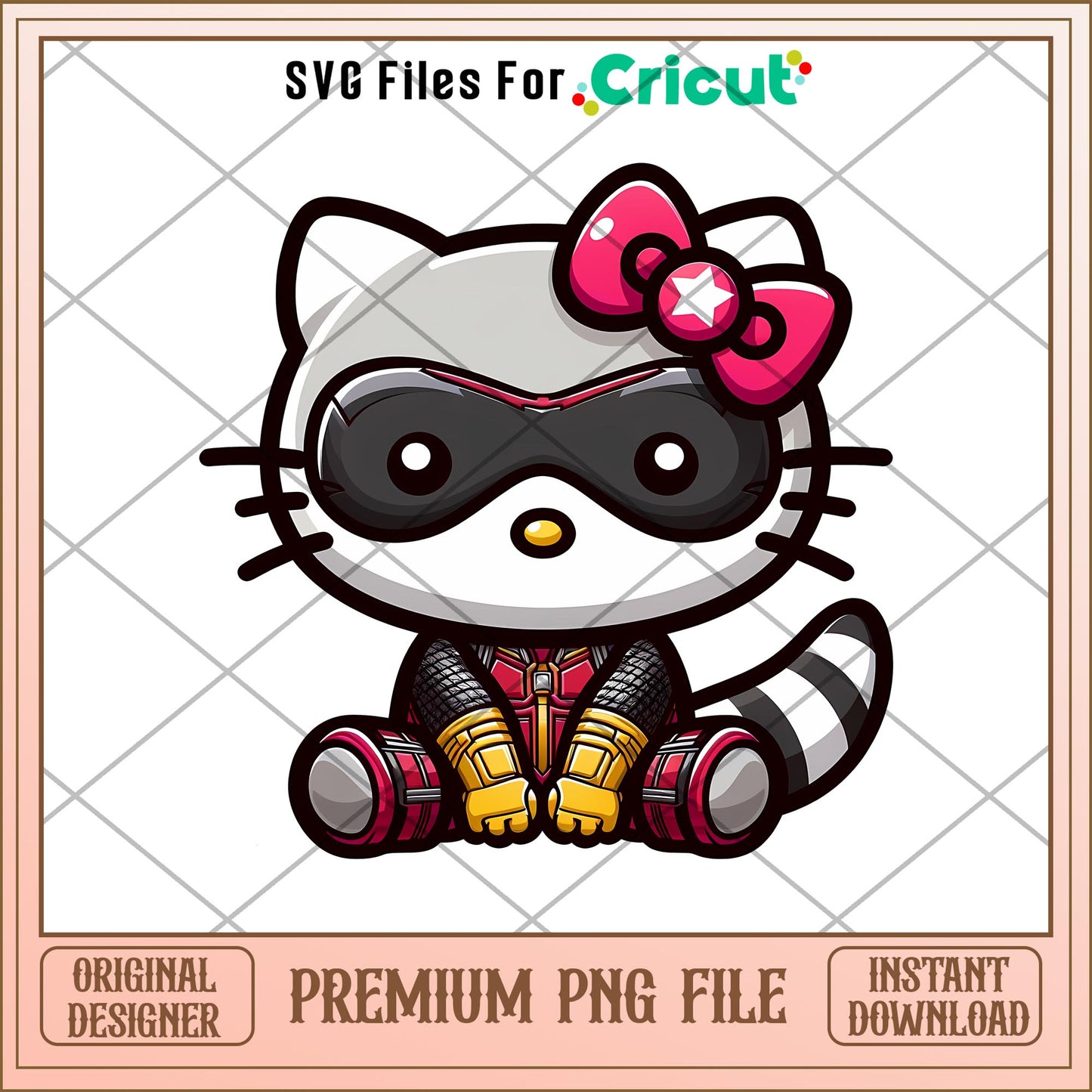 Hello kitty strange png, Marvel png, digital dowload