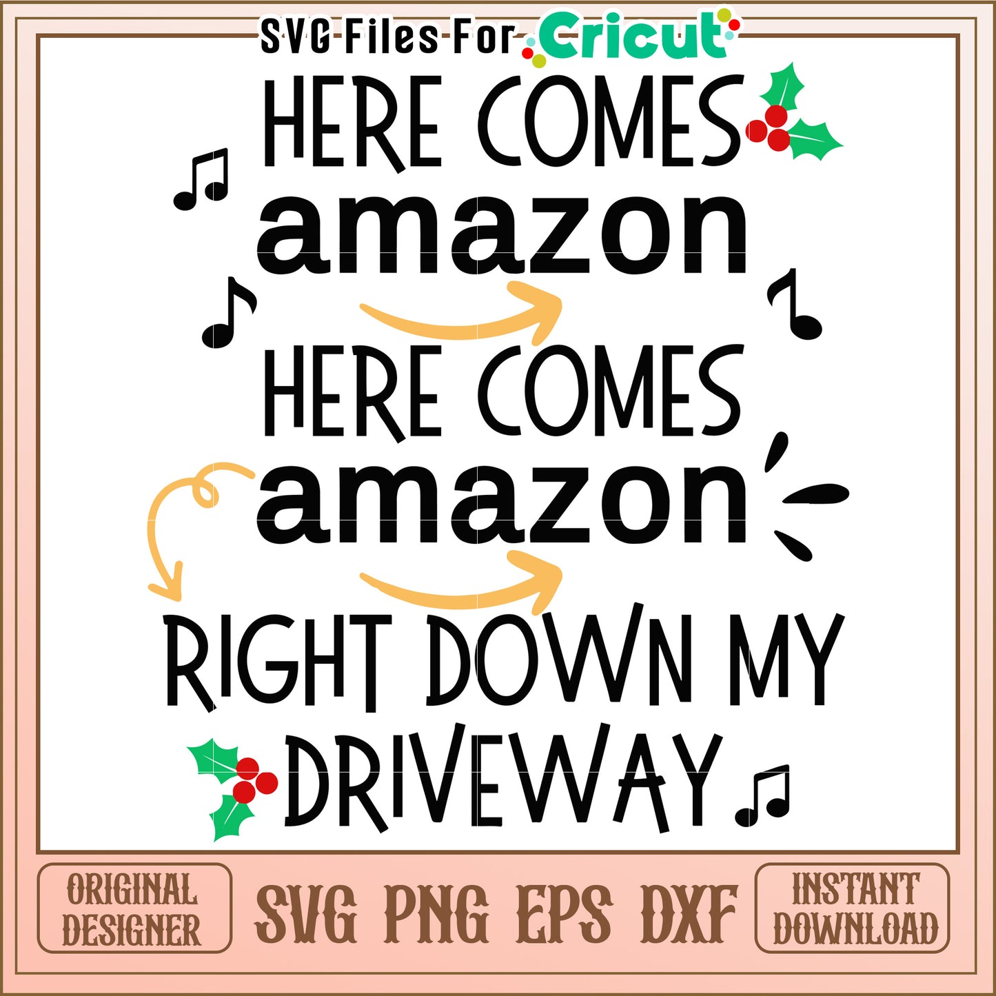 Here comes Amazon delivery, holiday cheer for your driveway decor