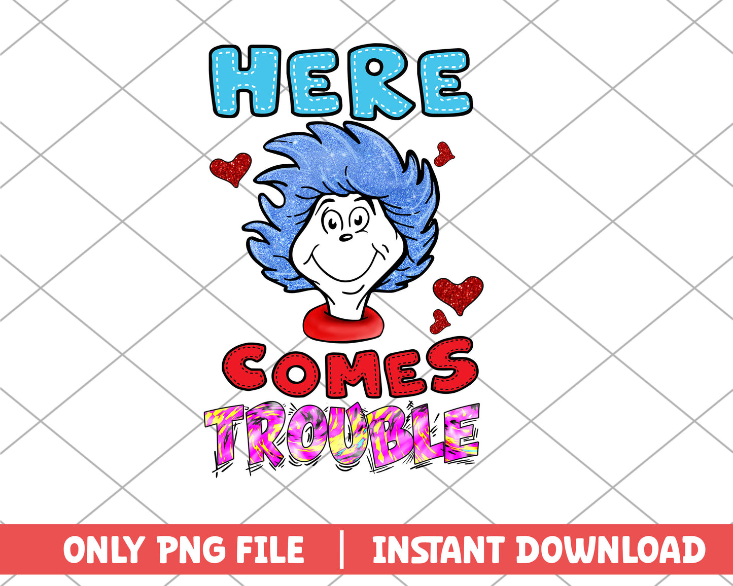 Here comes trouble the thing png