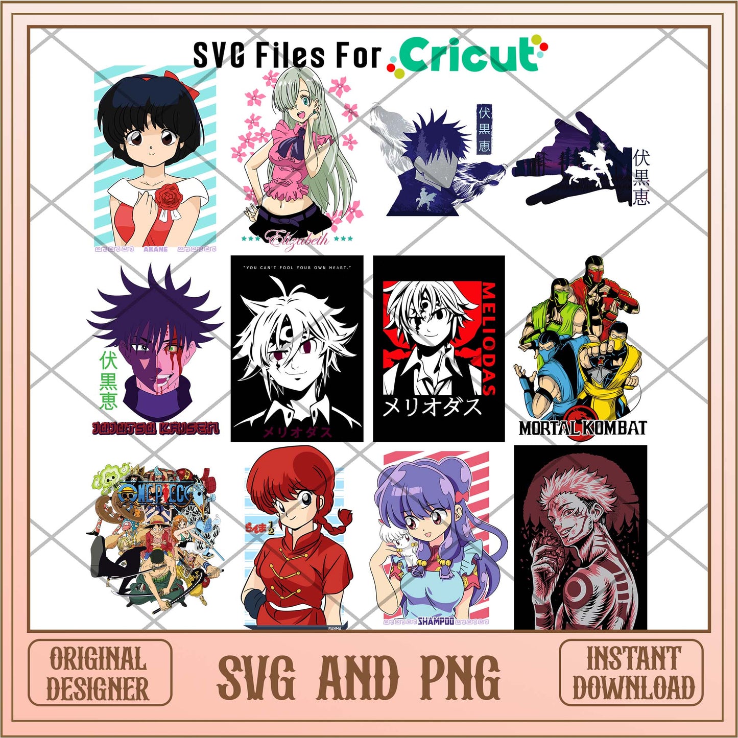 Heroes anime Jujutsu kaisen svg bundle