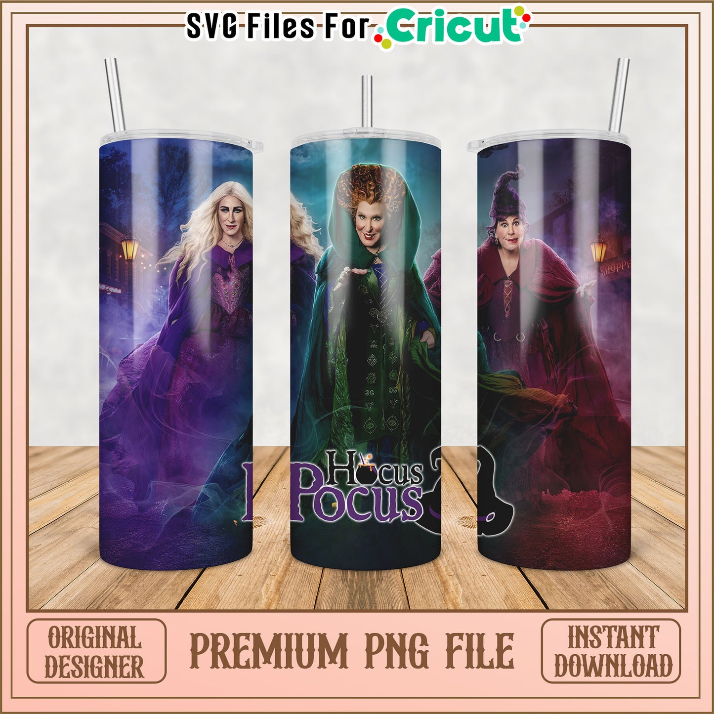 Hocus Pocus 2 PNG Tumbler Designs