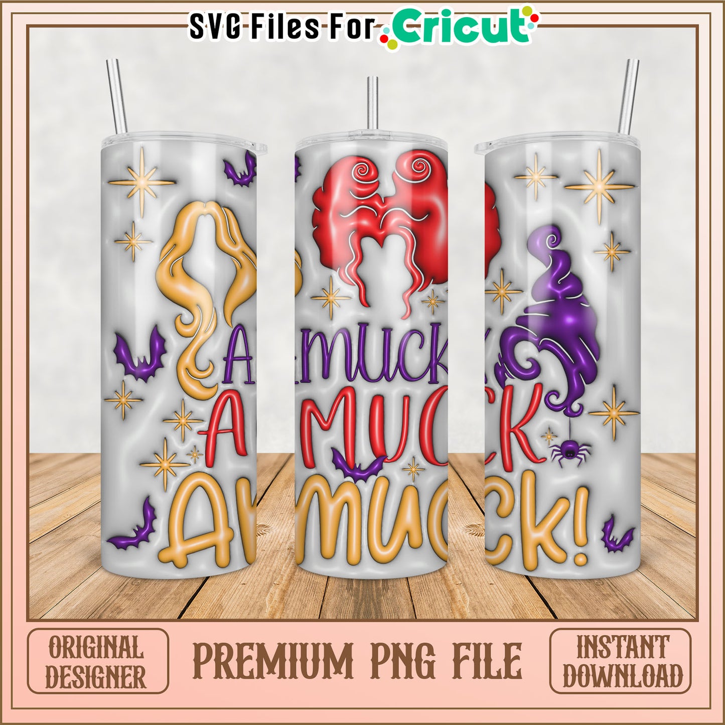 Hocus Pocus Halloween PNG Tumbler