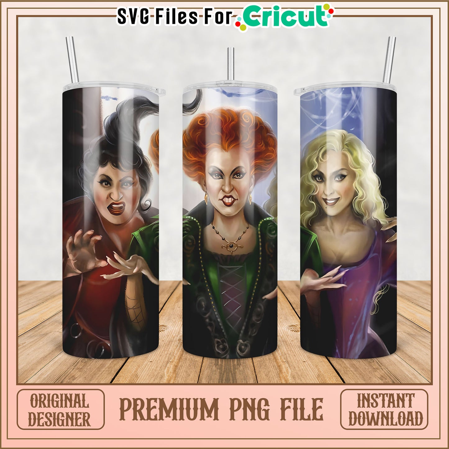 Hocus Pocus PNG Sublimation Tumbler