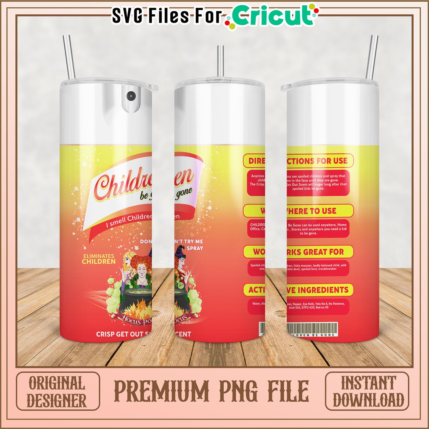 Hocus Pocus Spoiled Kids PNG Sublimation