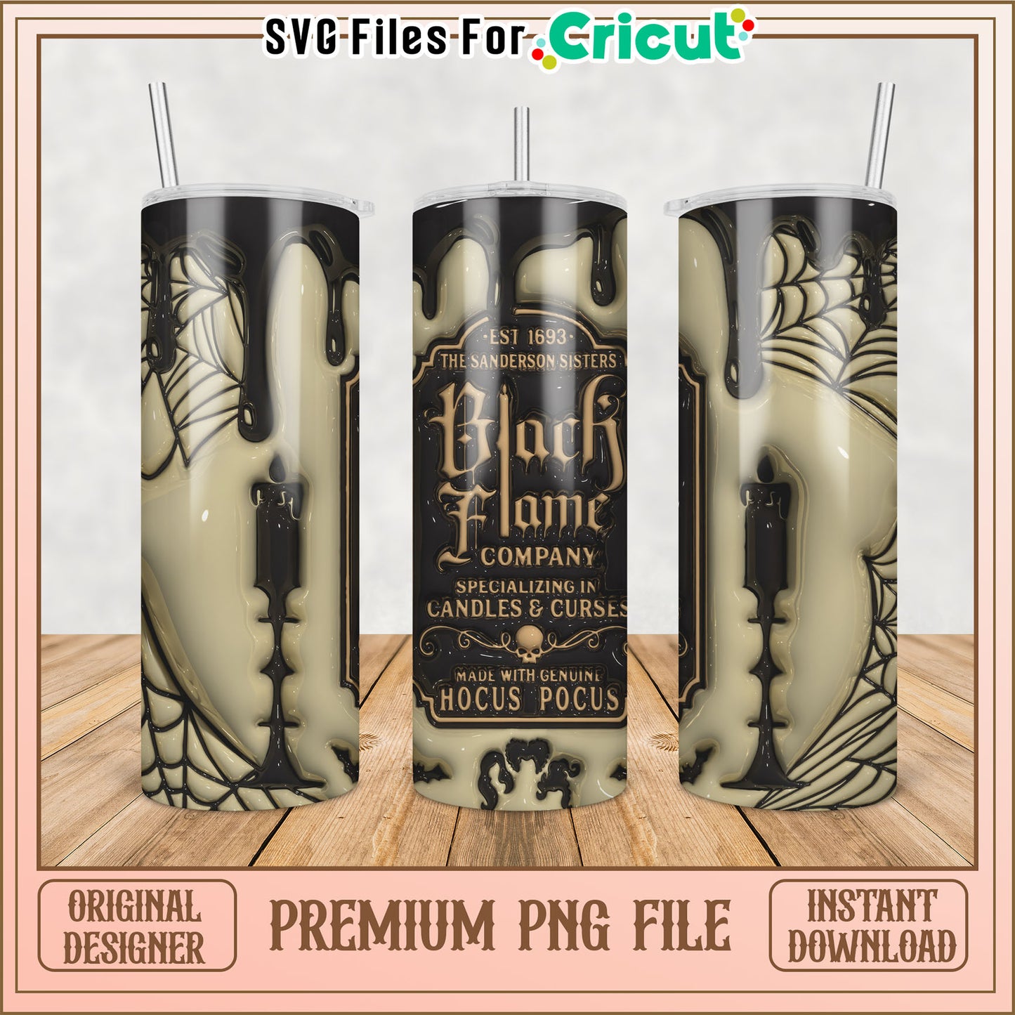 Hocus Pocus Tumbler PNG Design