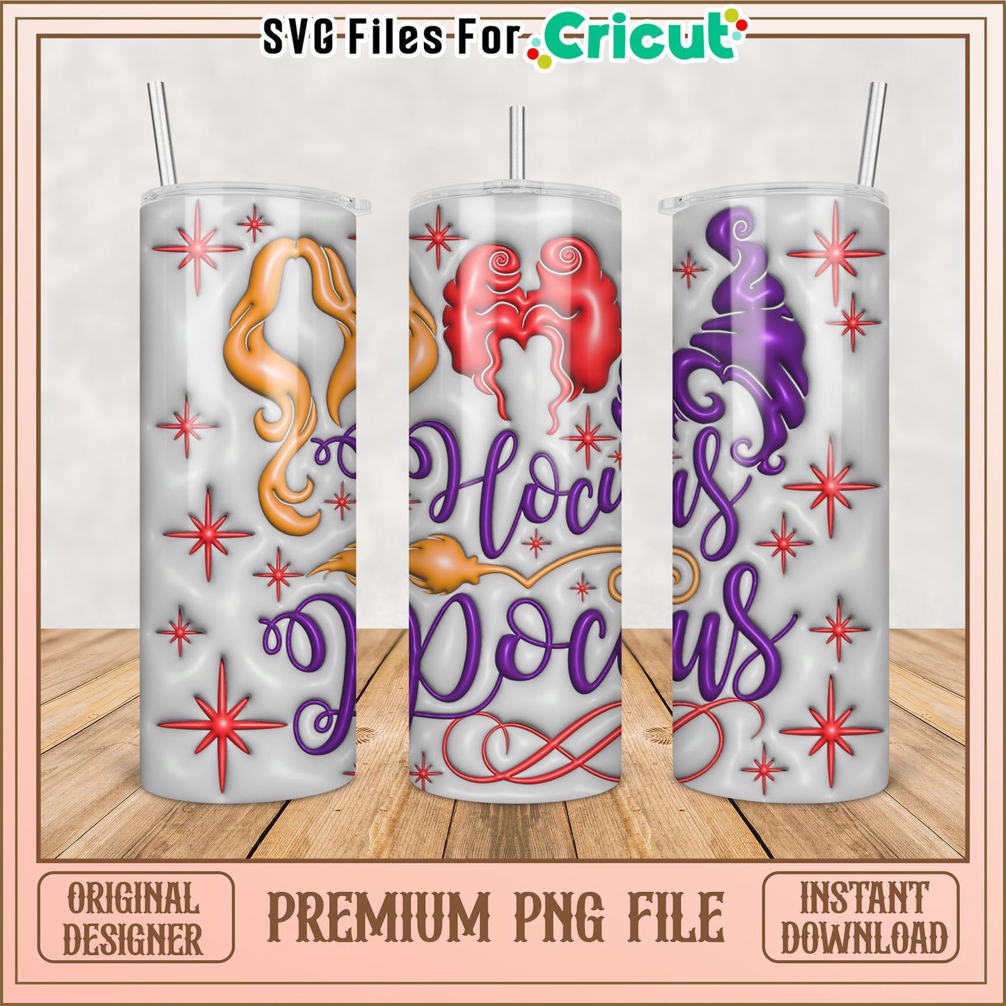Hocus Pocus Tumbler PNG for Cricut Crafting Fun