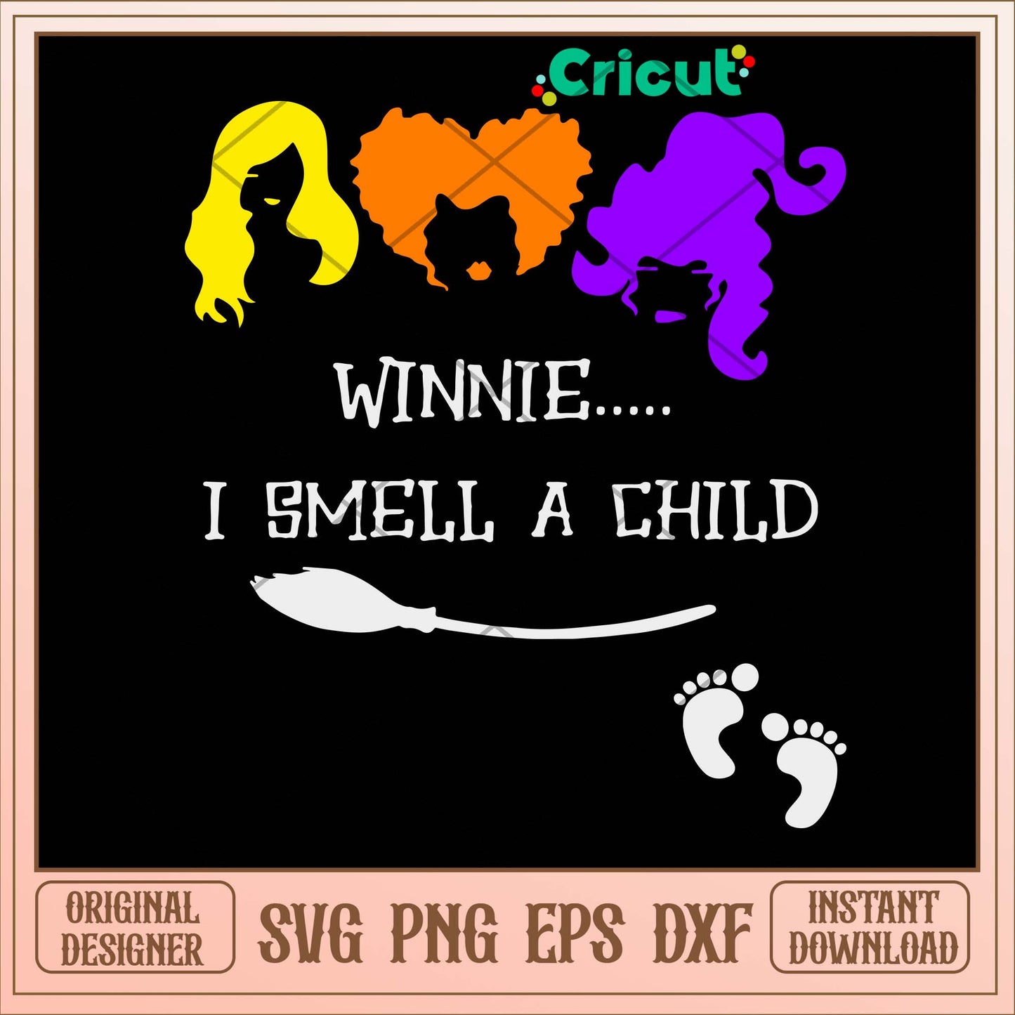 Hocus Pocus Winnie I Smell A Child Svg