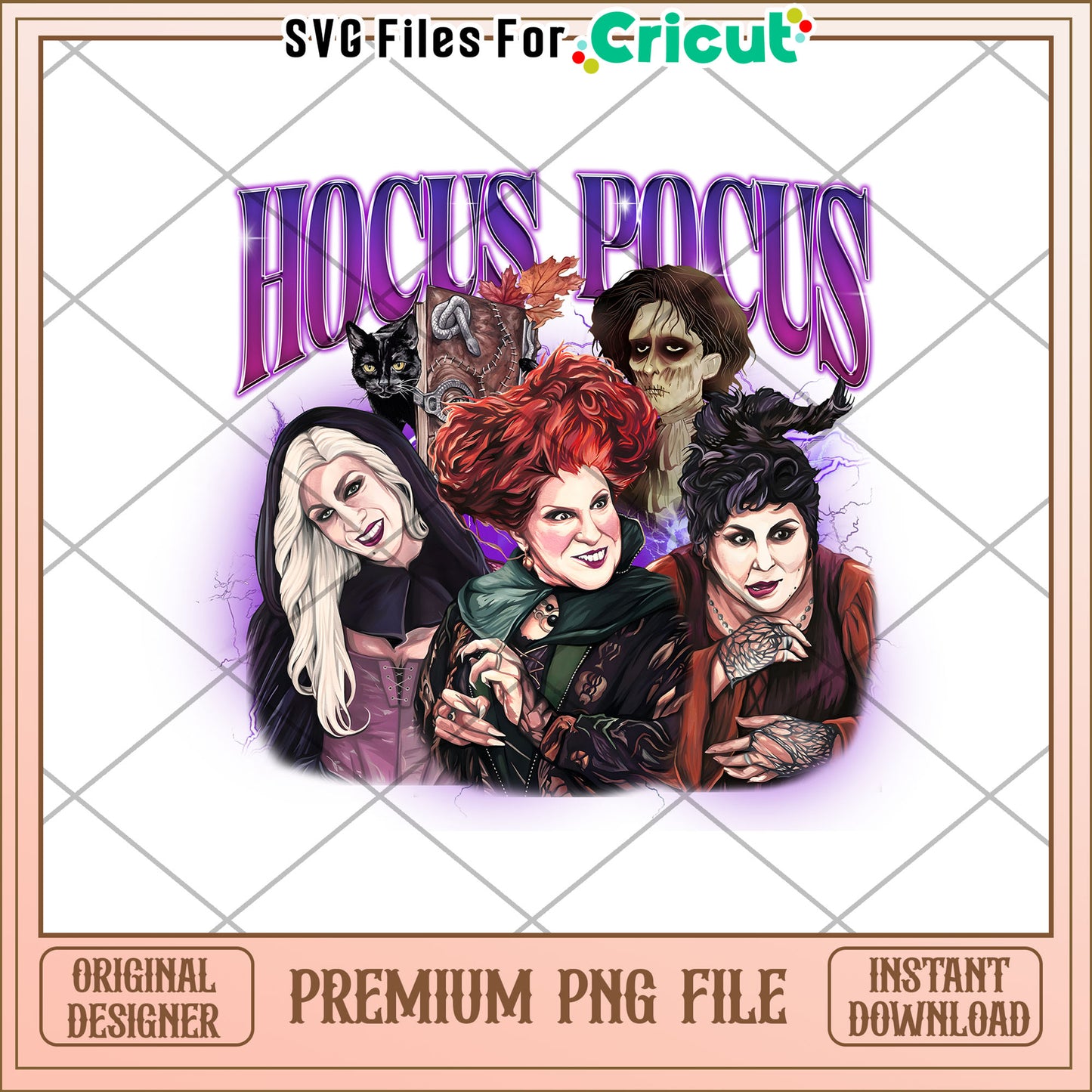 Hocus pocus illustration png, happy halloween png, times for halloween png