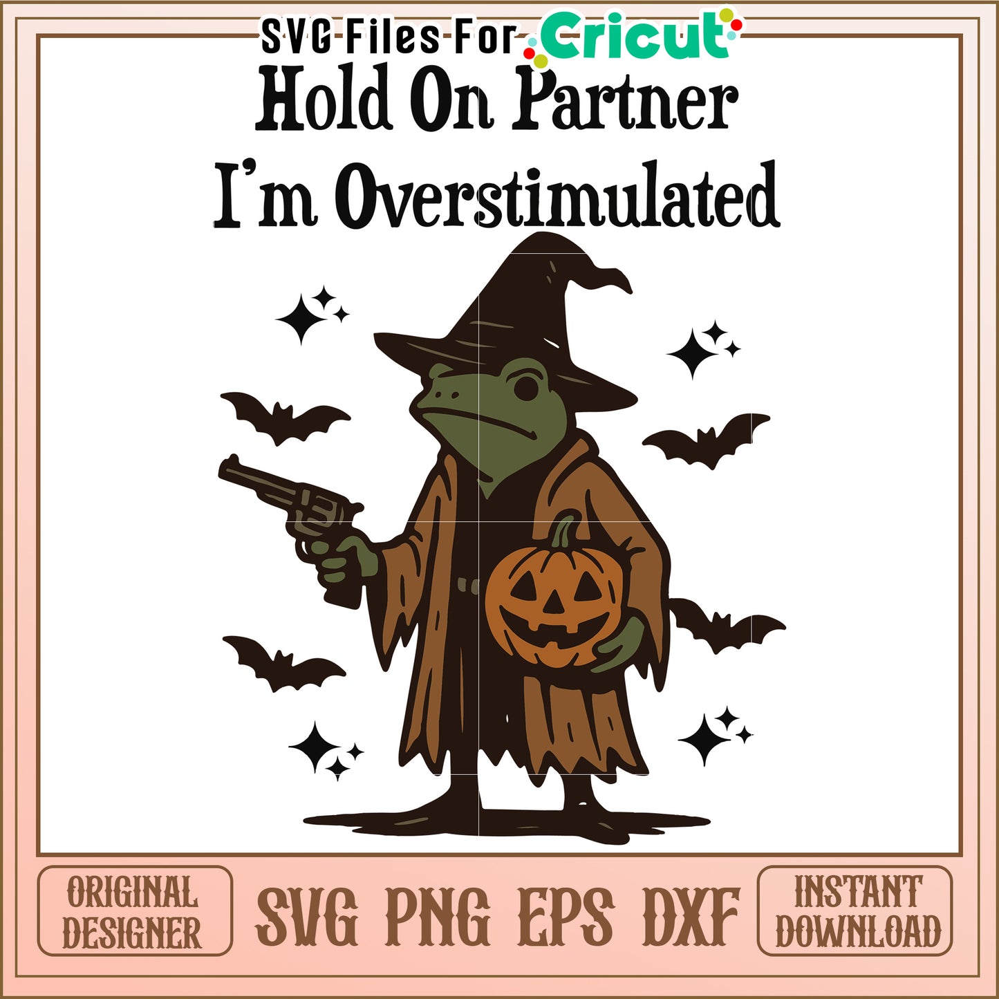 Hold on partner svg, happy halloween svg, spirit halloween svg