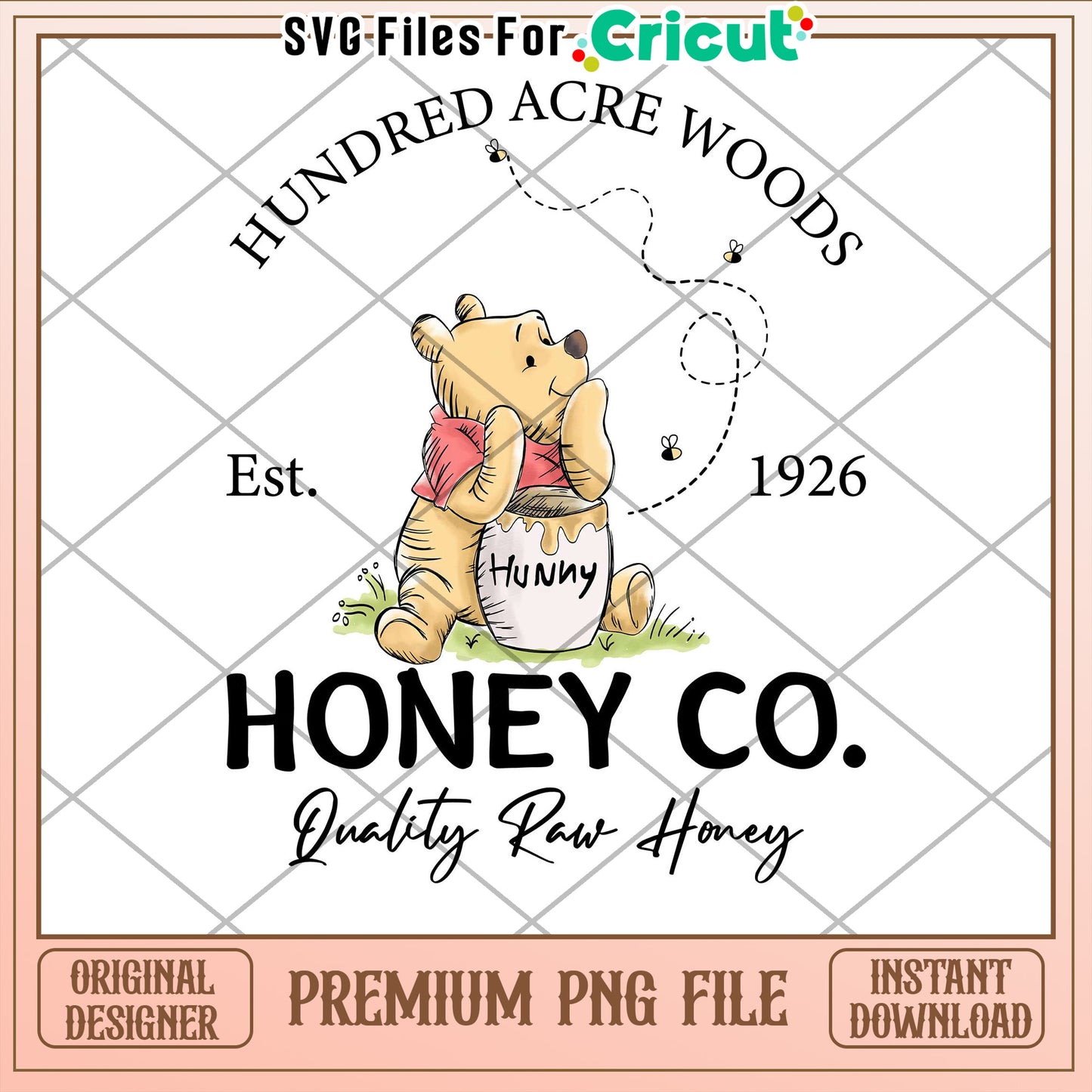 Honey Co Premium PNG File from Hundred Acre Woods for Cricut