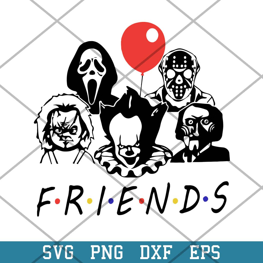 Horror Friends Svg, Horror Characters Svg-Svgfilesforcricut