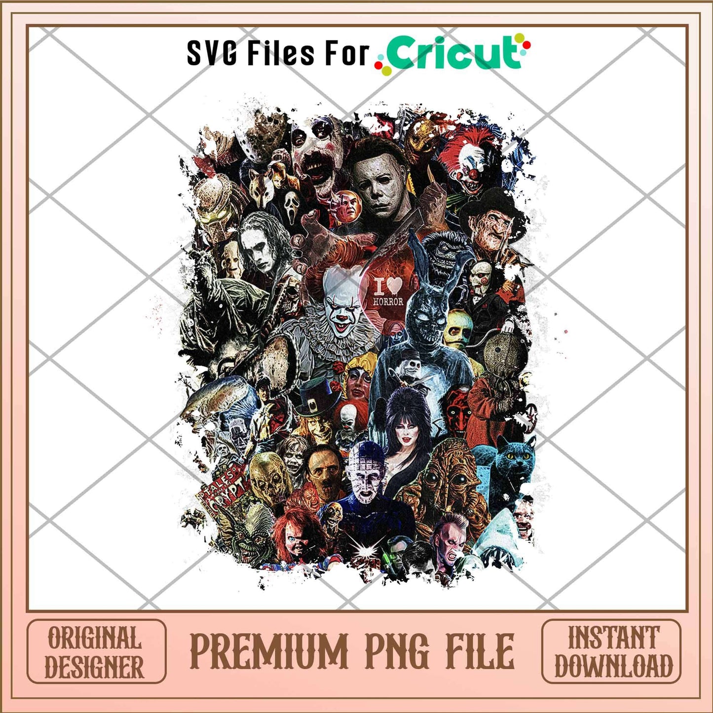 Horror Mask movie png, Horror characters png, Digital Download