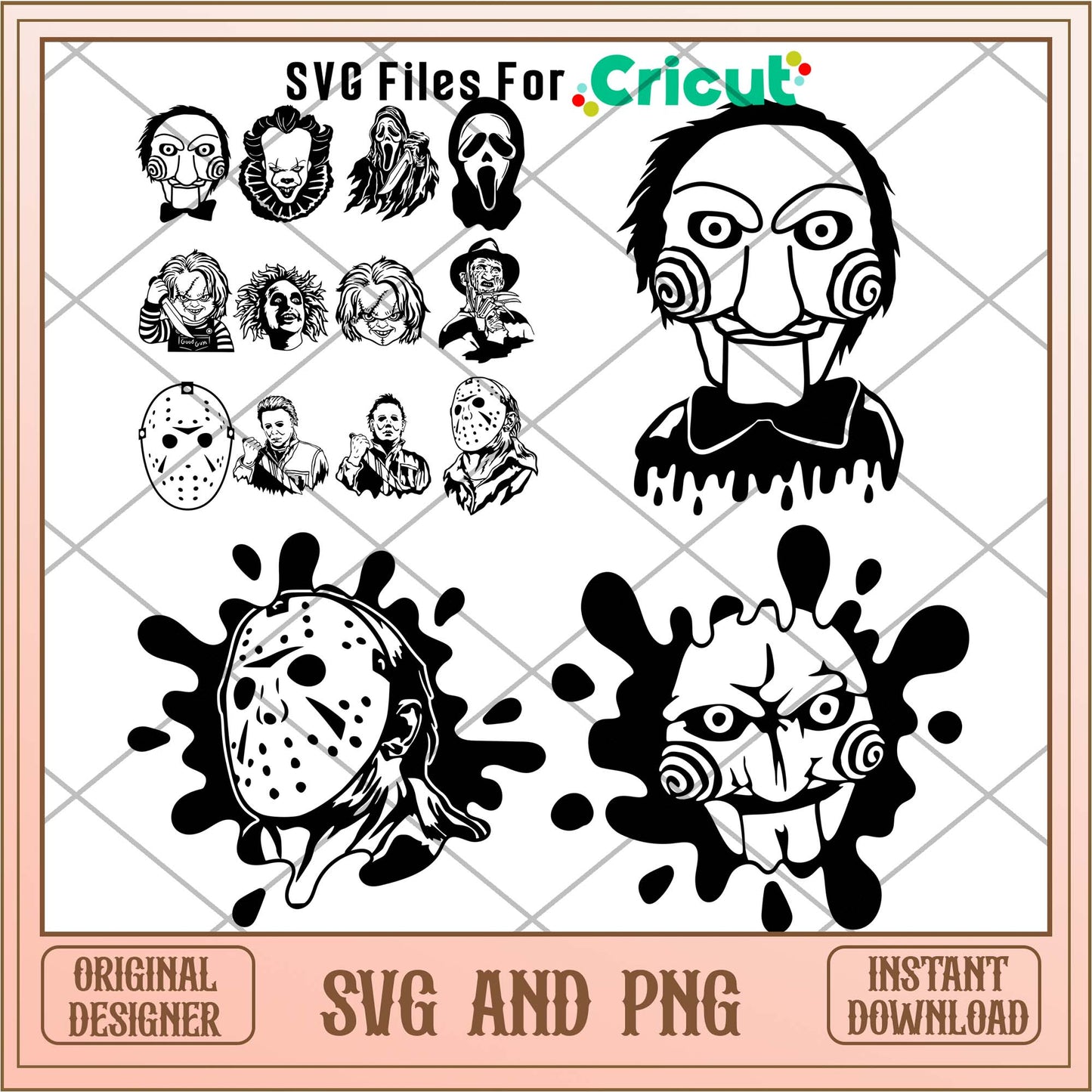 Horror Movie heads svg bundle, Horror movies svg - Svgfileforcricut