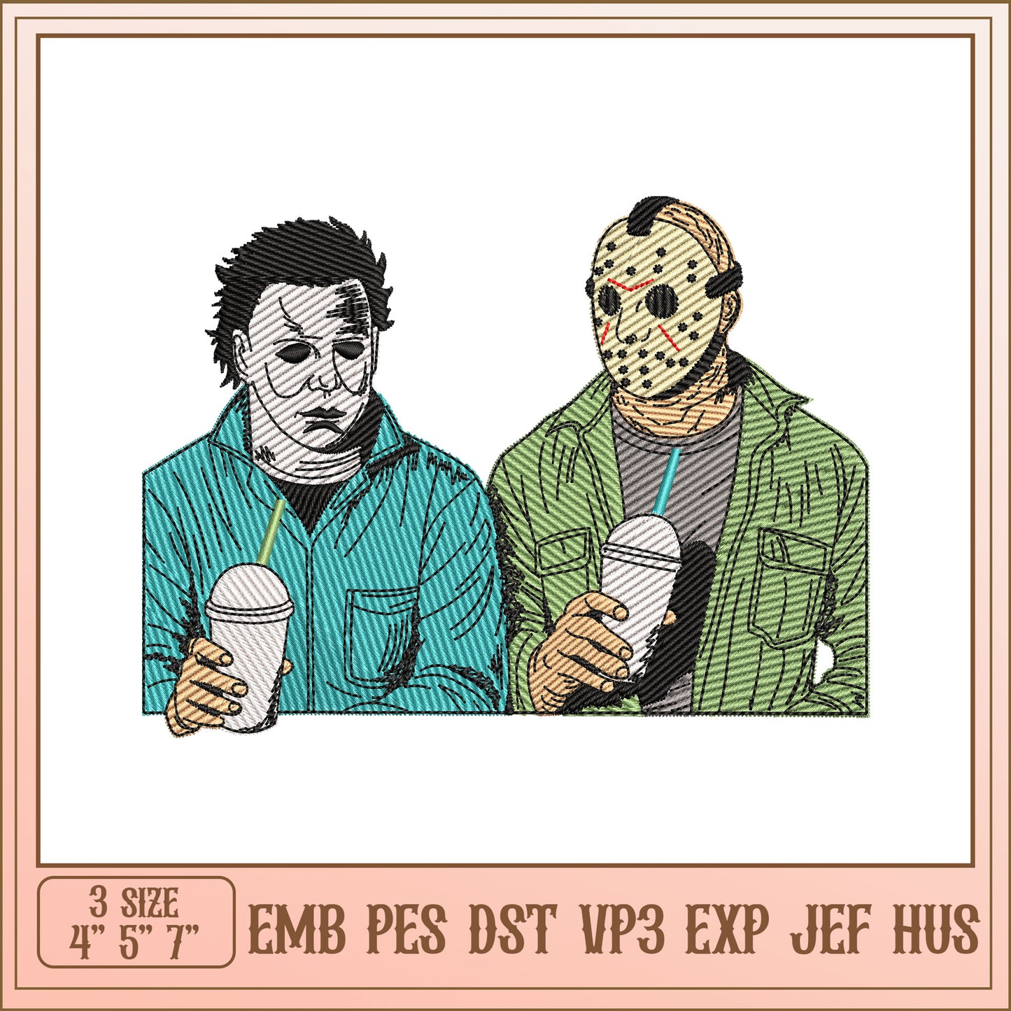 Horror Movie Embroidery Design