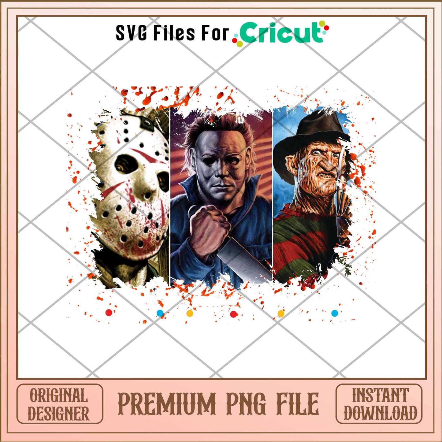 Horror Movie Friend png, Horror characters png, Digital Download
