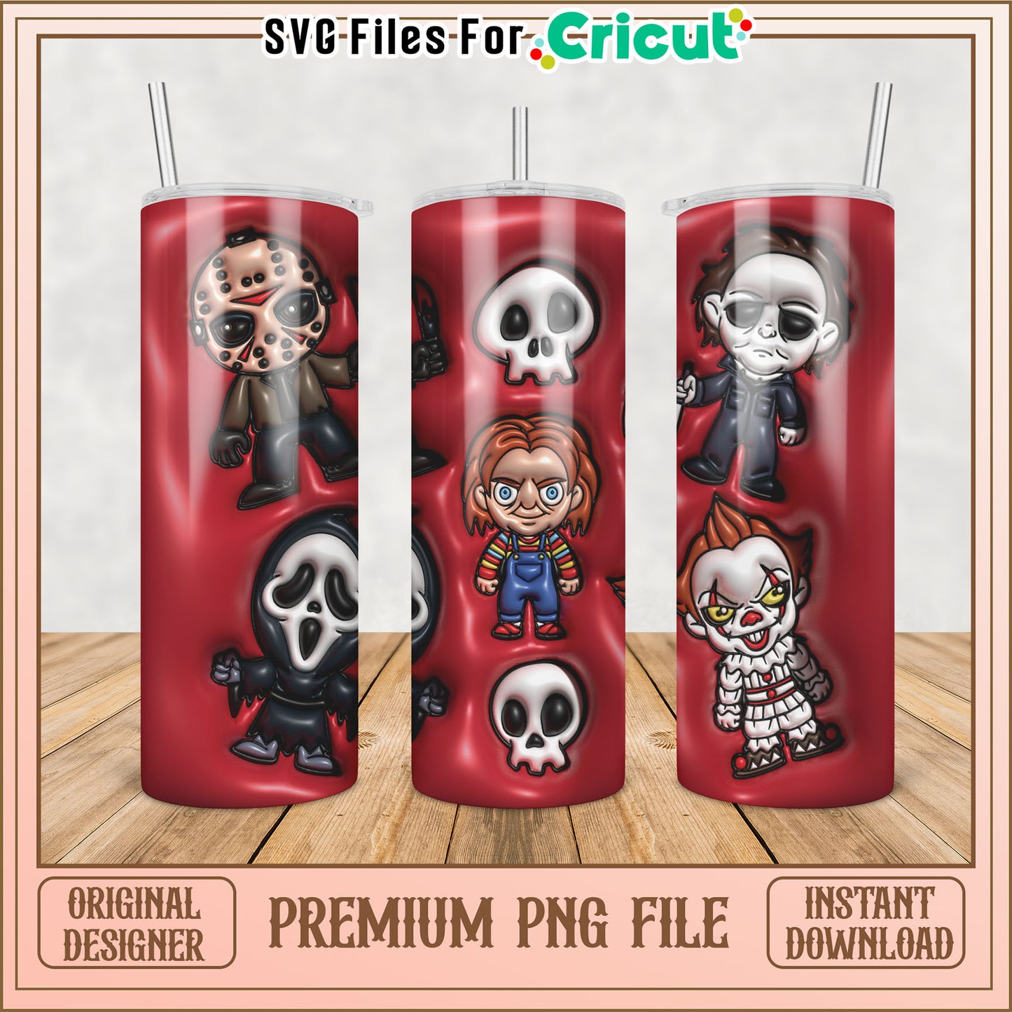 Horror Movie Tumblers PNG Download