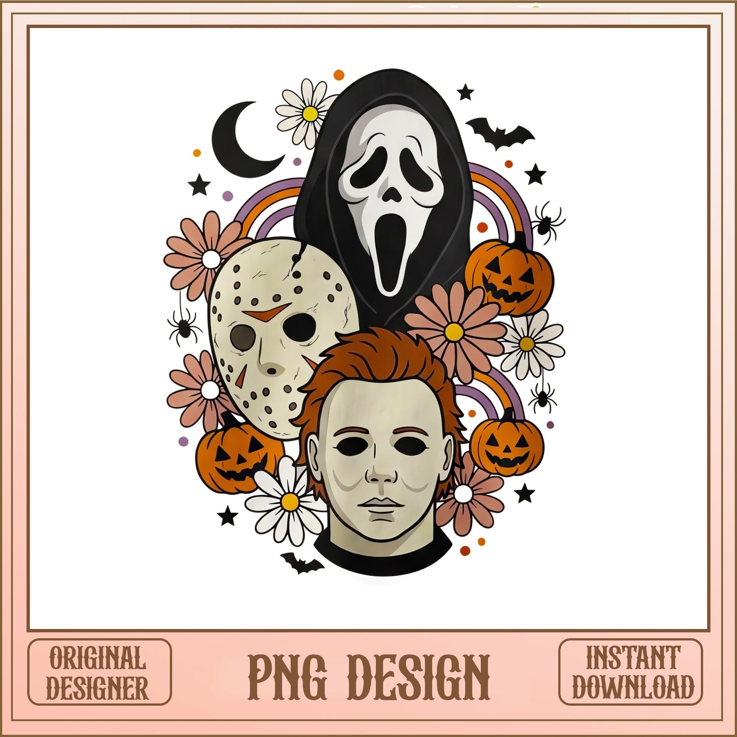 Horror Characters Halloween PNG, Ghostface Jason Michael Myers, Spooky PNG