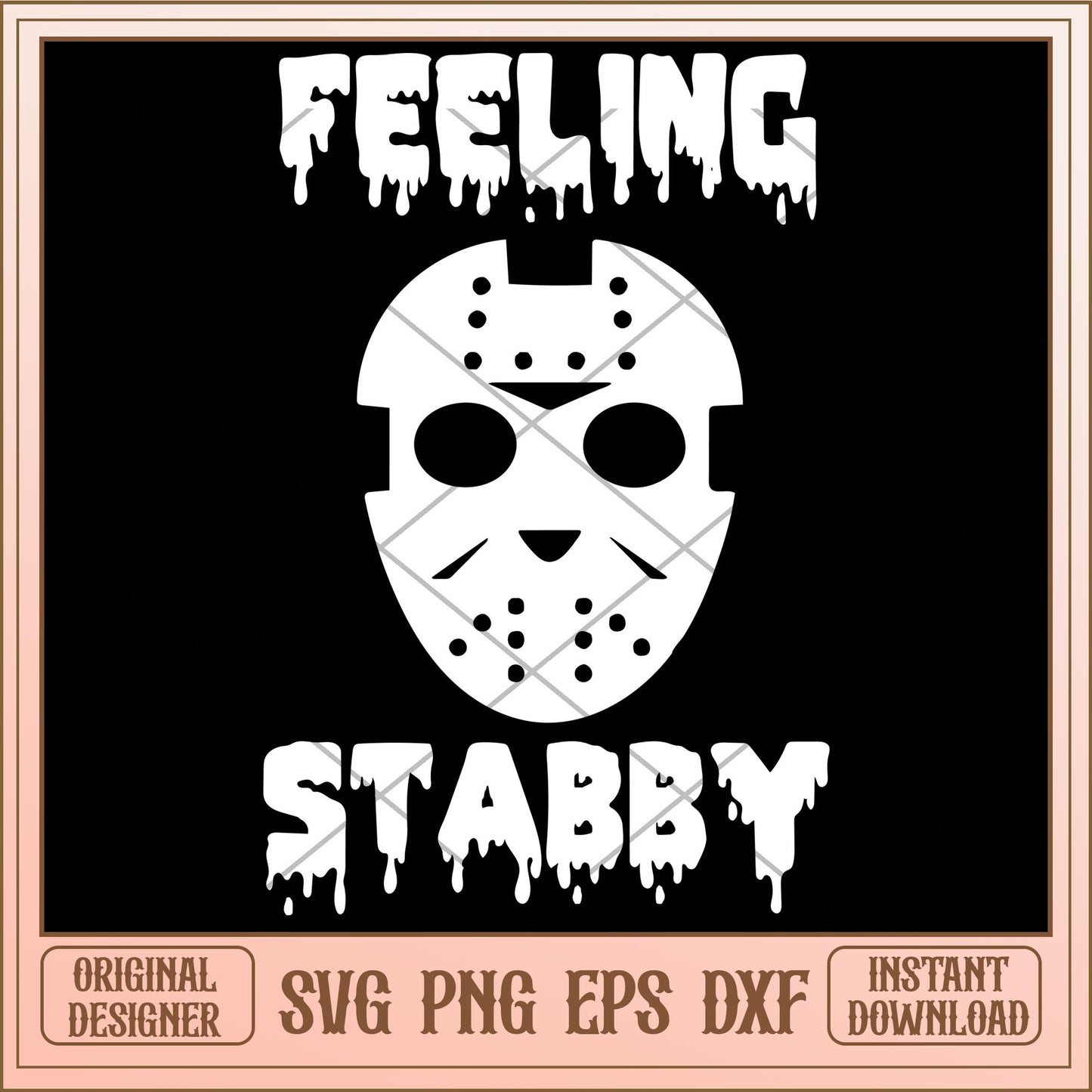 Horror Feeling stabby svg, Horror characters svg, digital download