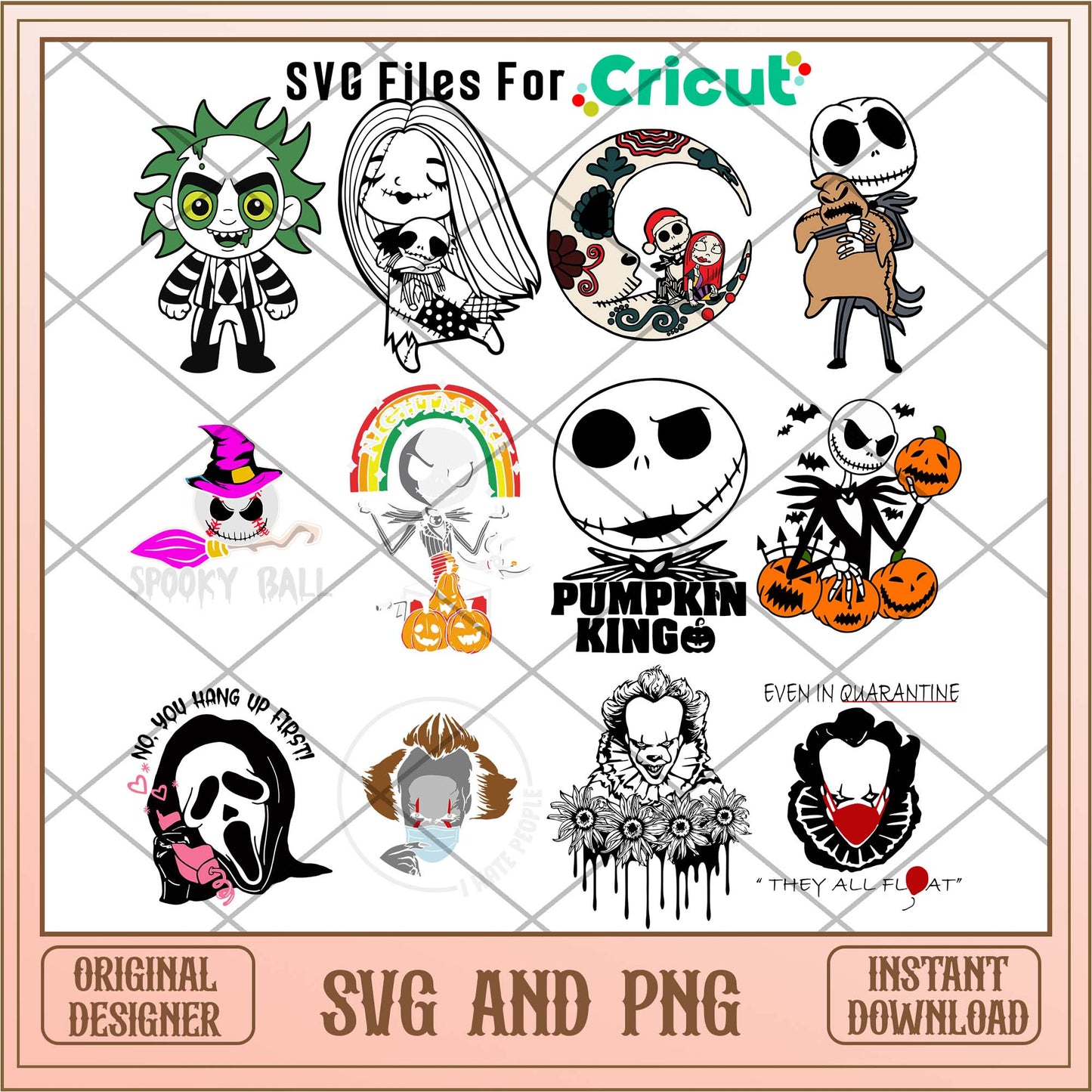Pumpin king friends svg bundle, Halloween svg bundle - Svgfileforcricut