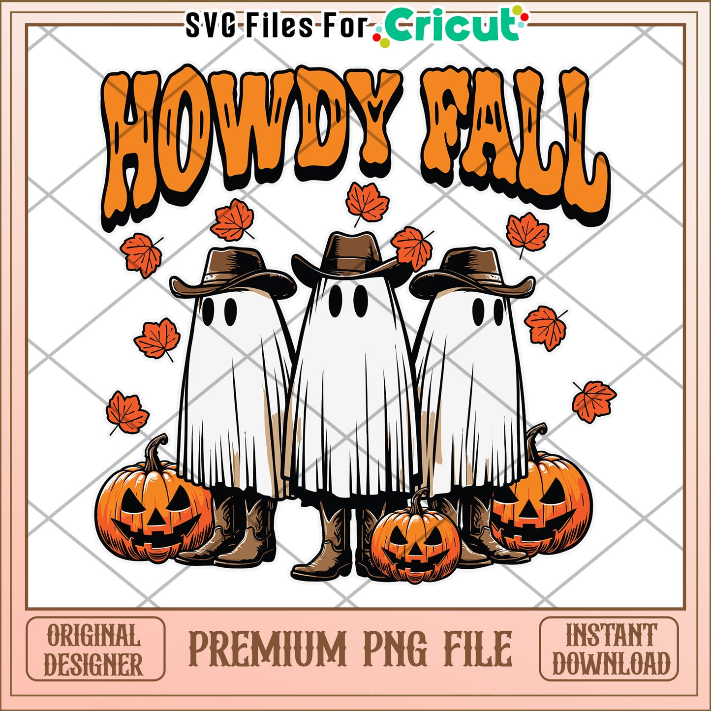 Howdy fall png, greatest time of the year png, halloween vacation png