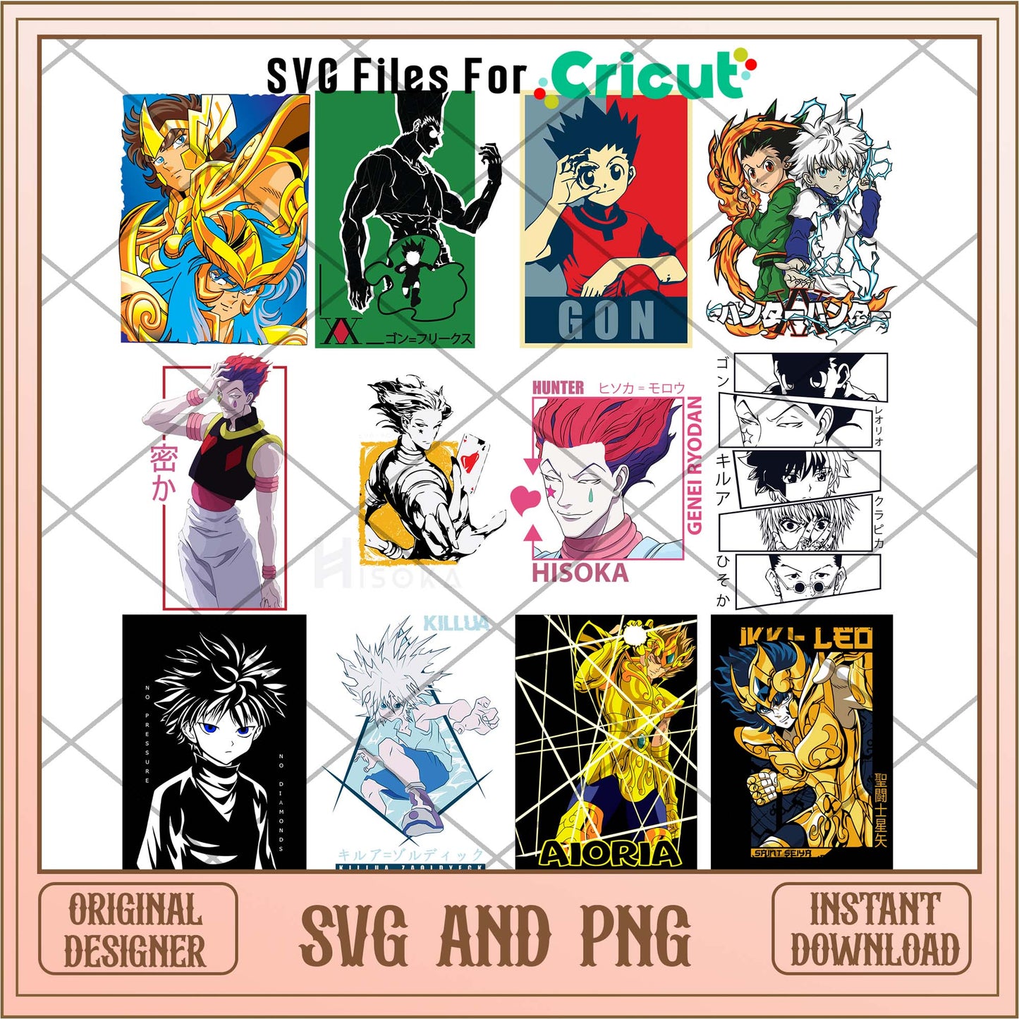 Hunter x hunter Saint Seiya svg bundle