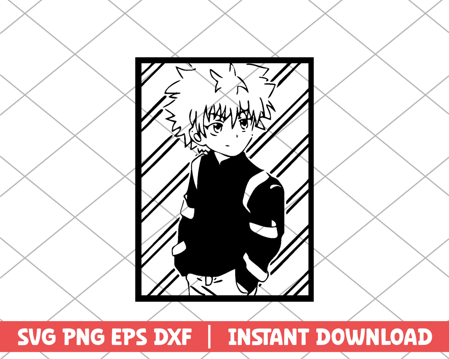 Hunter x hunter killua anime svg