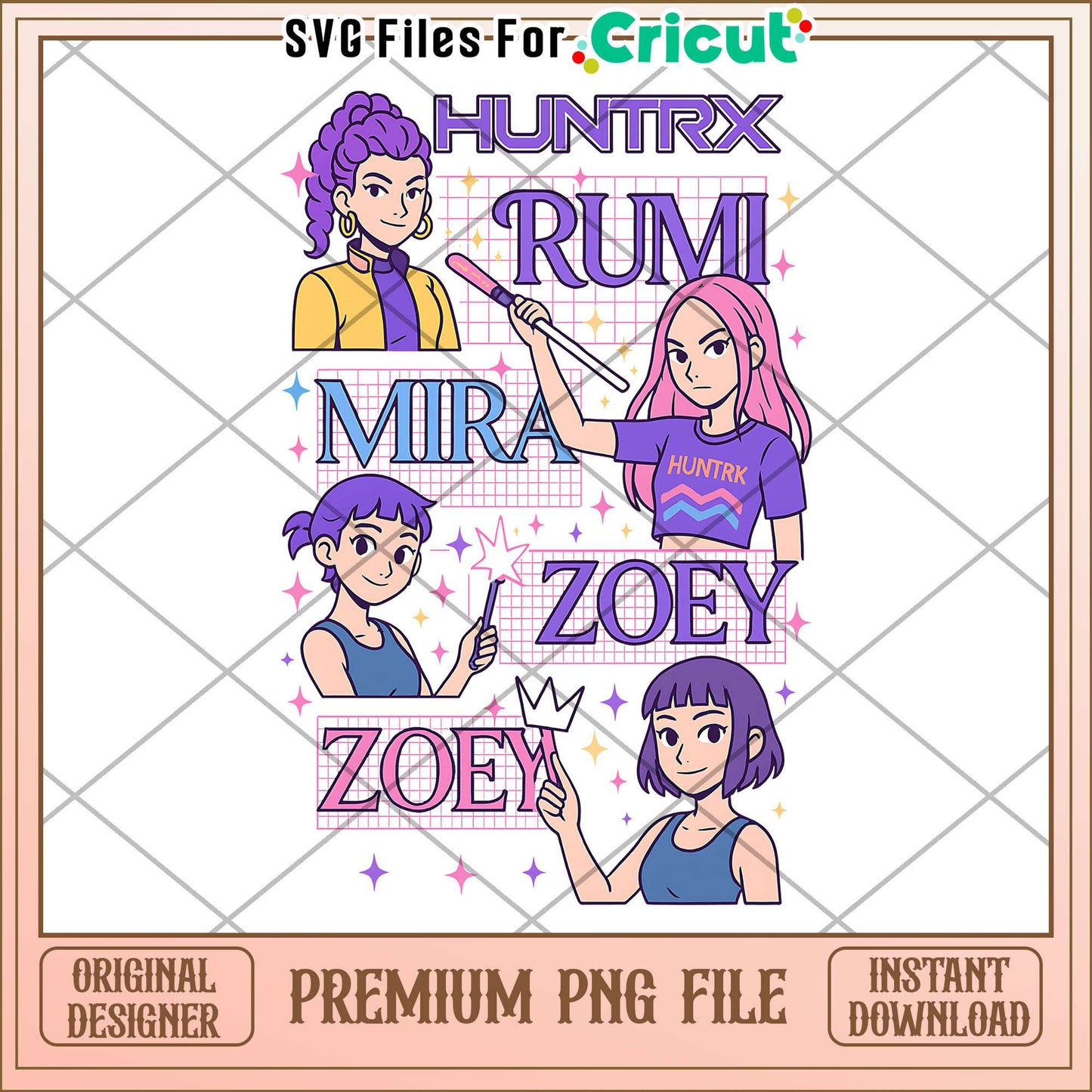 Huntrix rumi mira zoey png, saja boys warrior png, kpop hero png