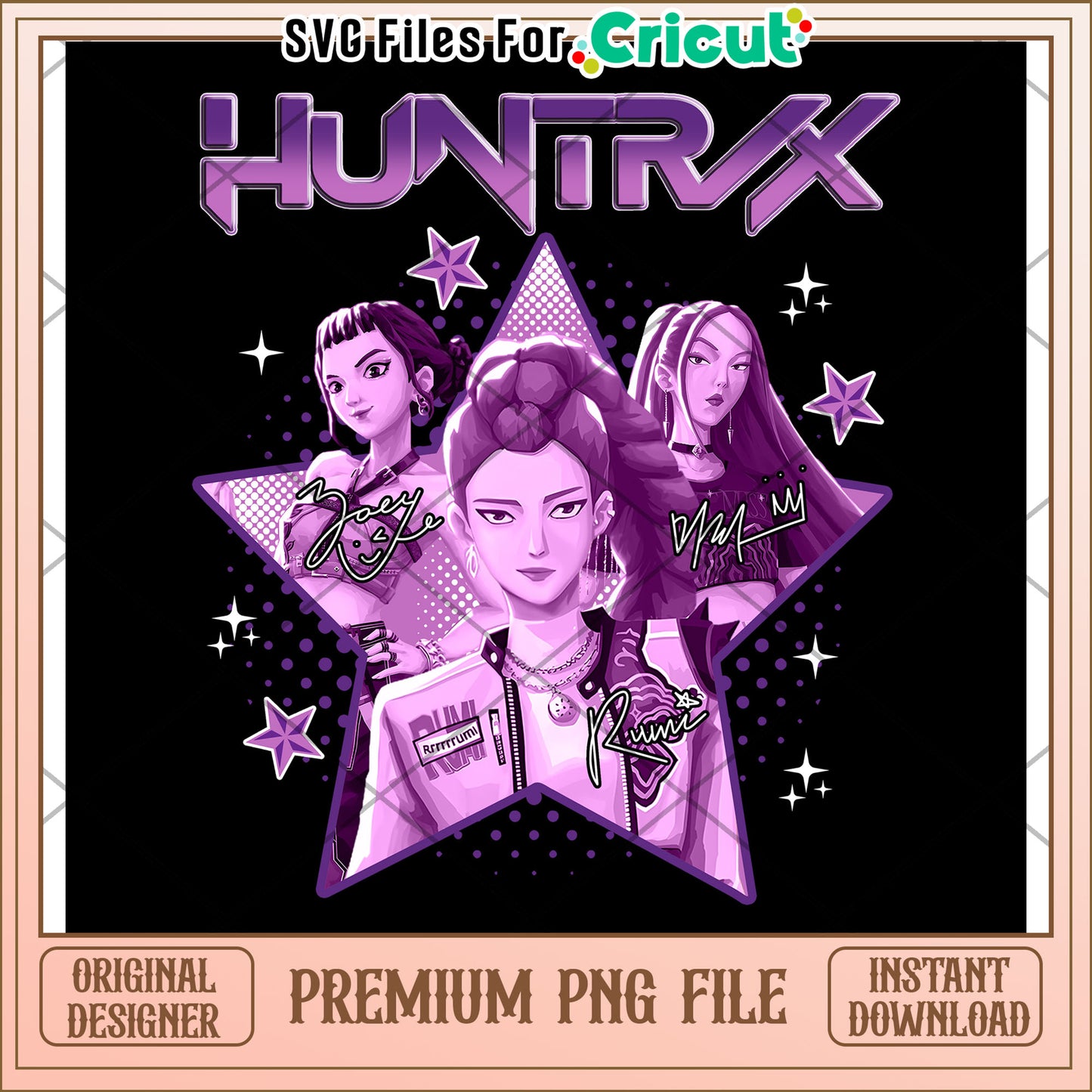 Huntrix team logo png, huntrix tiger png, saja boys toys png
