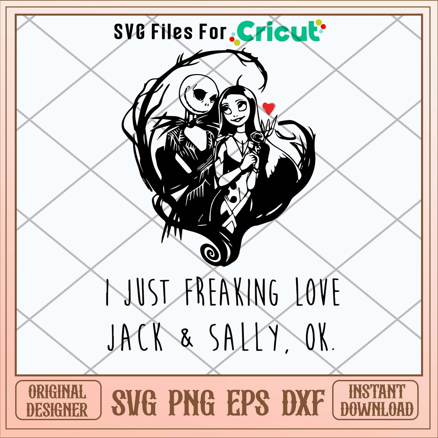 I Just Freaking Love Jack _ Sally Svg