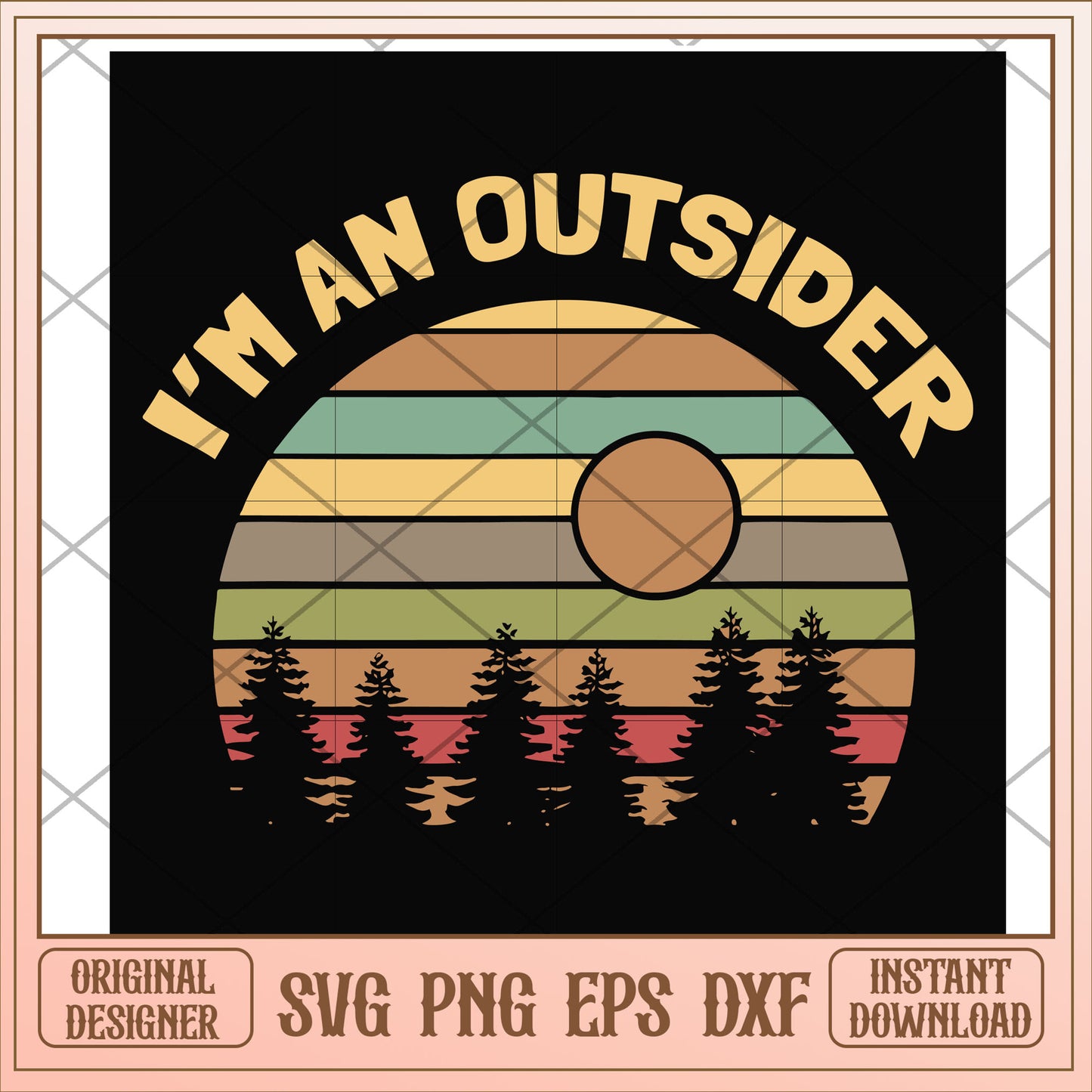I am an dustsider retro vintage svg, retro vintage svg, camping svg