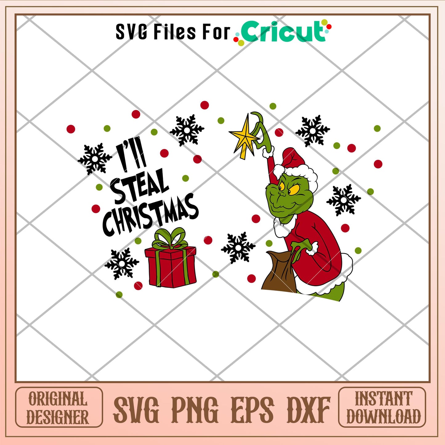 I_ll Steal Christmas Full Wrap, I’ll Steal Christmas Full Wrap Svg