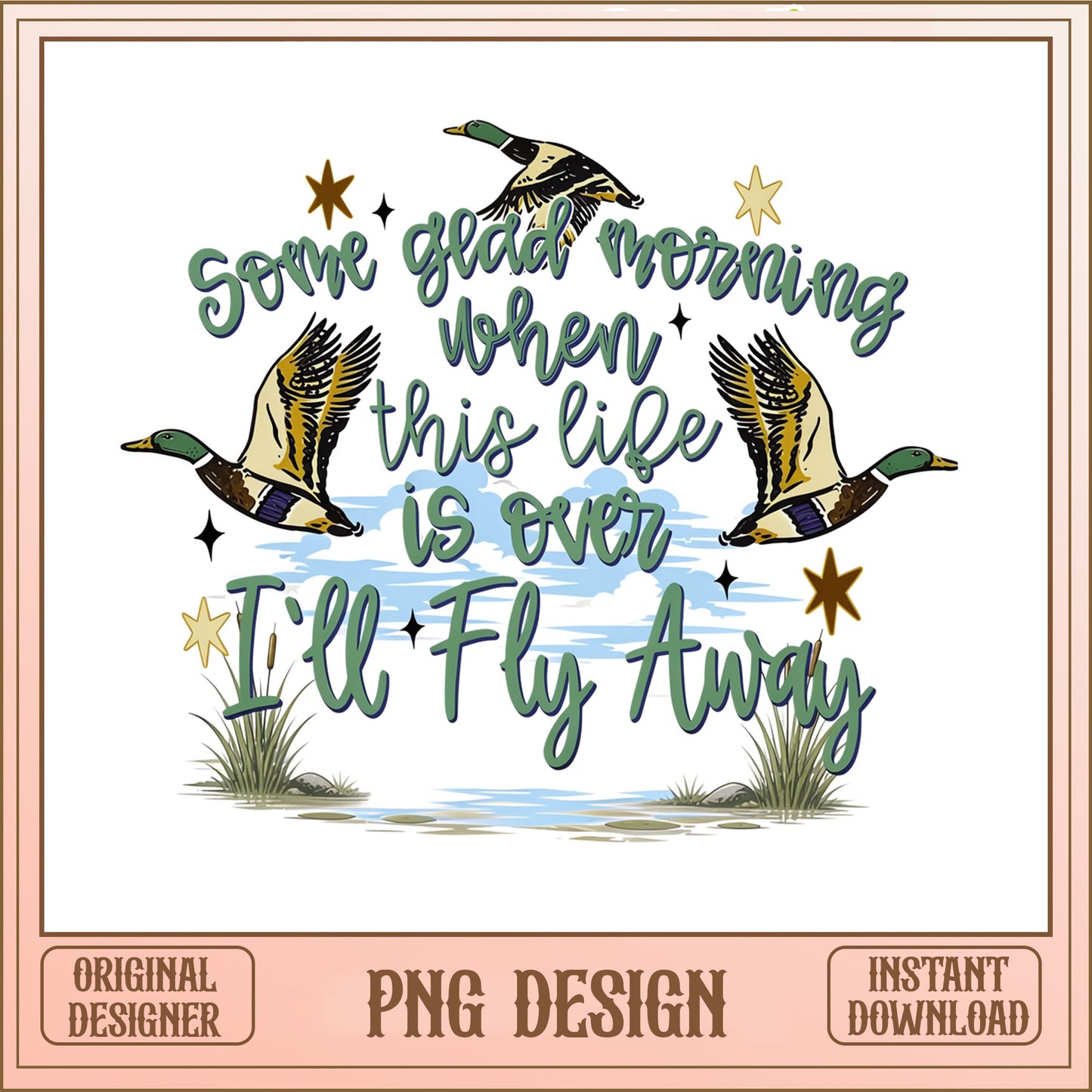 I'll Fly Away Duck PNG, Christian Country Music PNG, Duck Hunting PNG