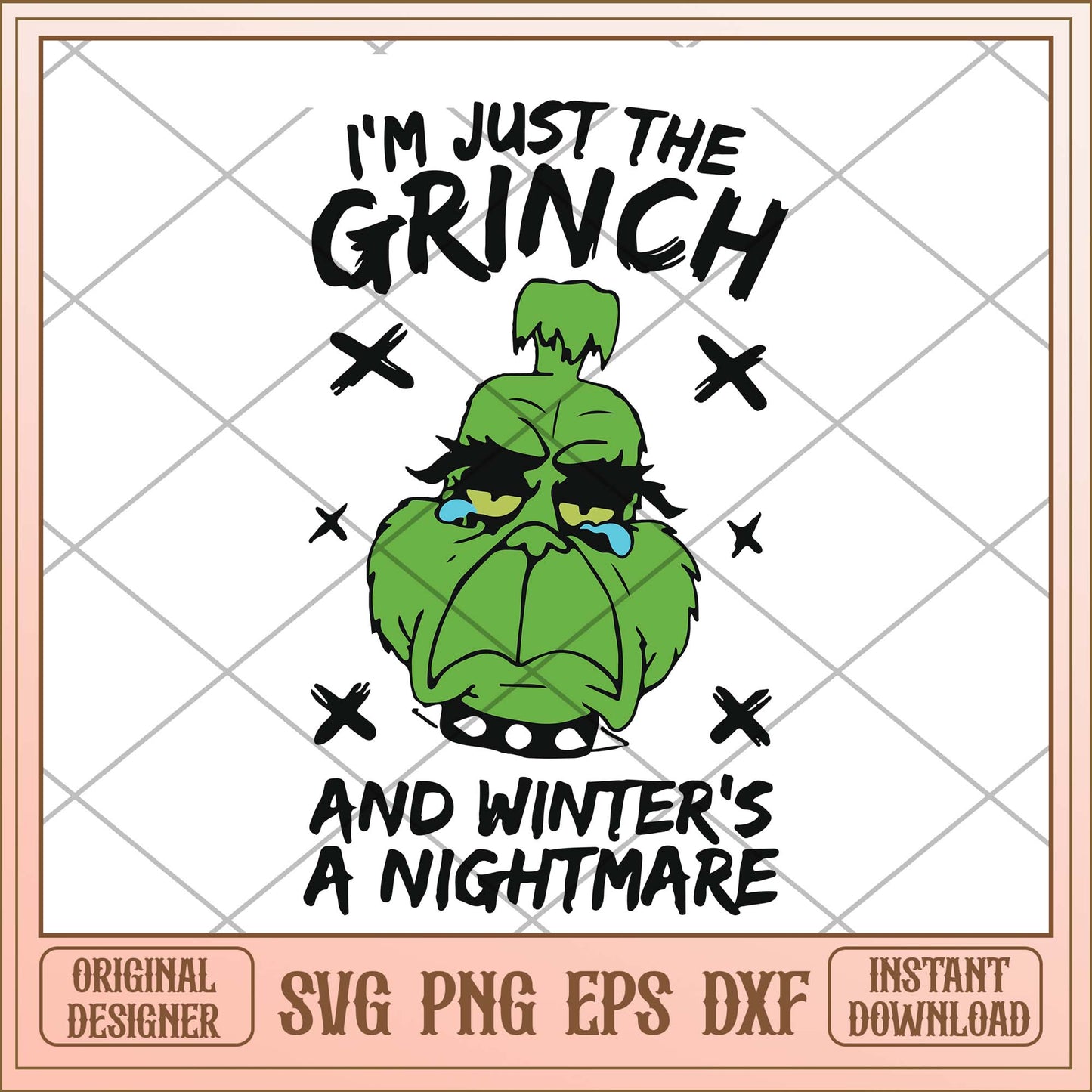 I'm just the Grinch and wintter's a nightmare svg, Grinch winter svg bundle