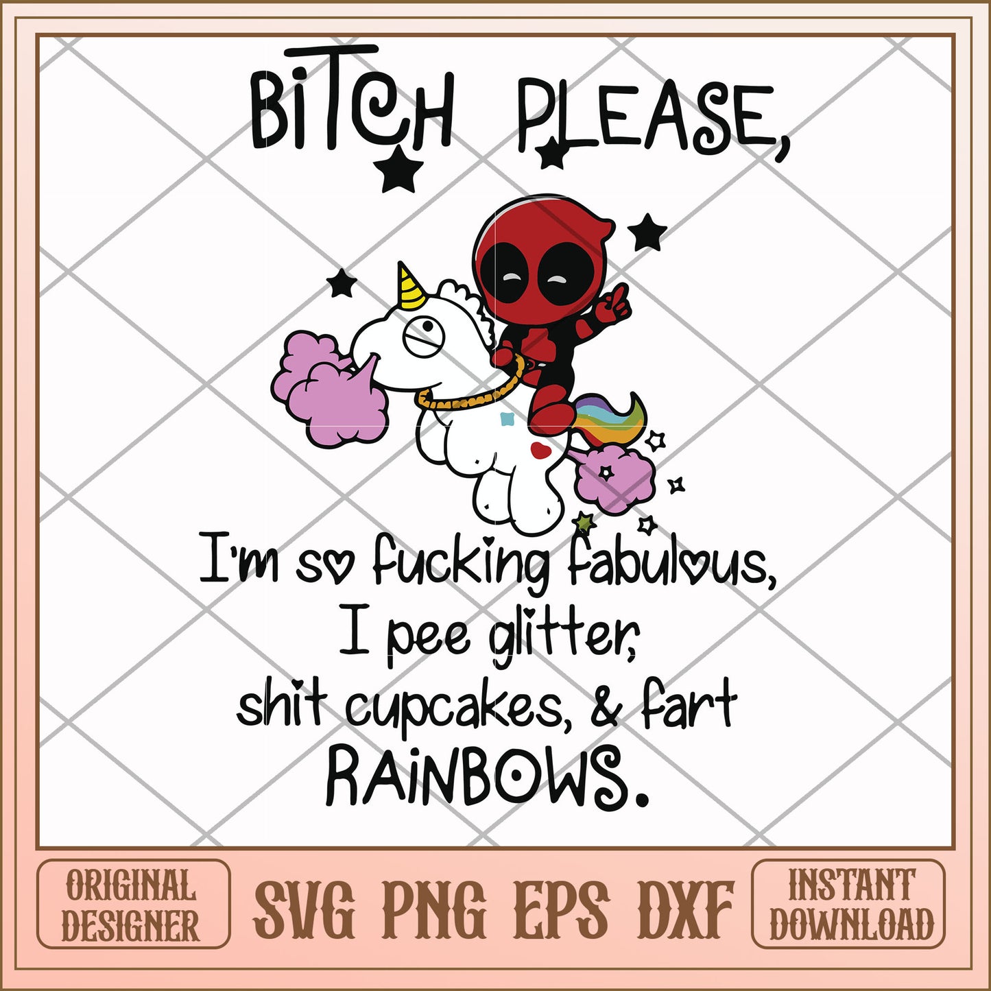 I'm so fucking fabulous unicorn svg, fucking fabulous svg, funny svg