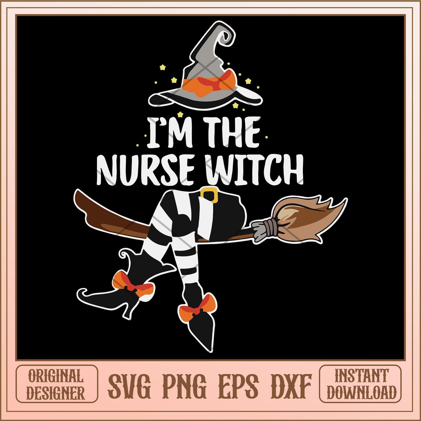 I'm the nurse witch svg, Disney characters svg, digital download