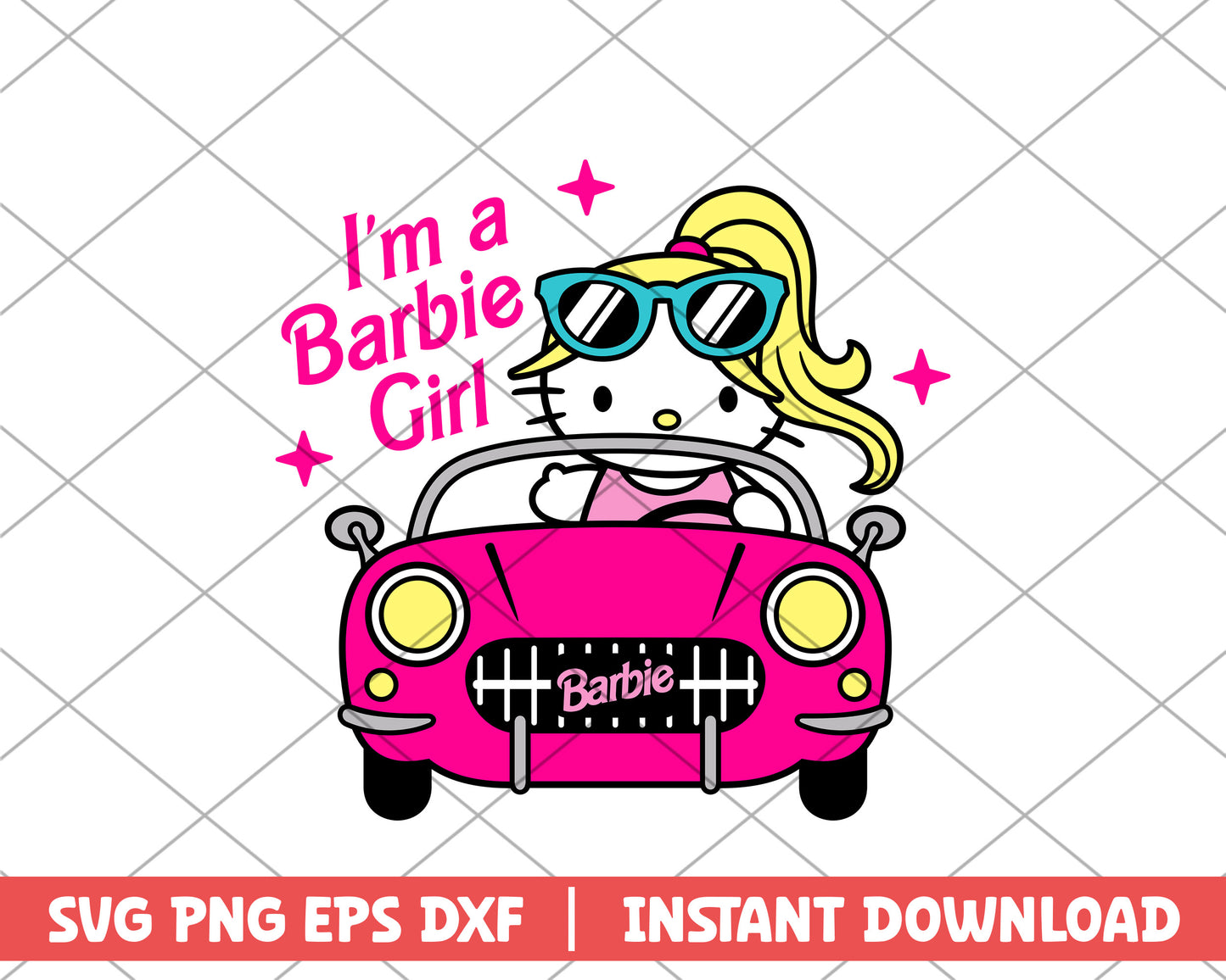 I'm a barbie girl barbie svg