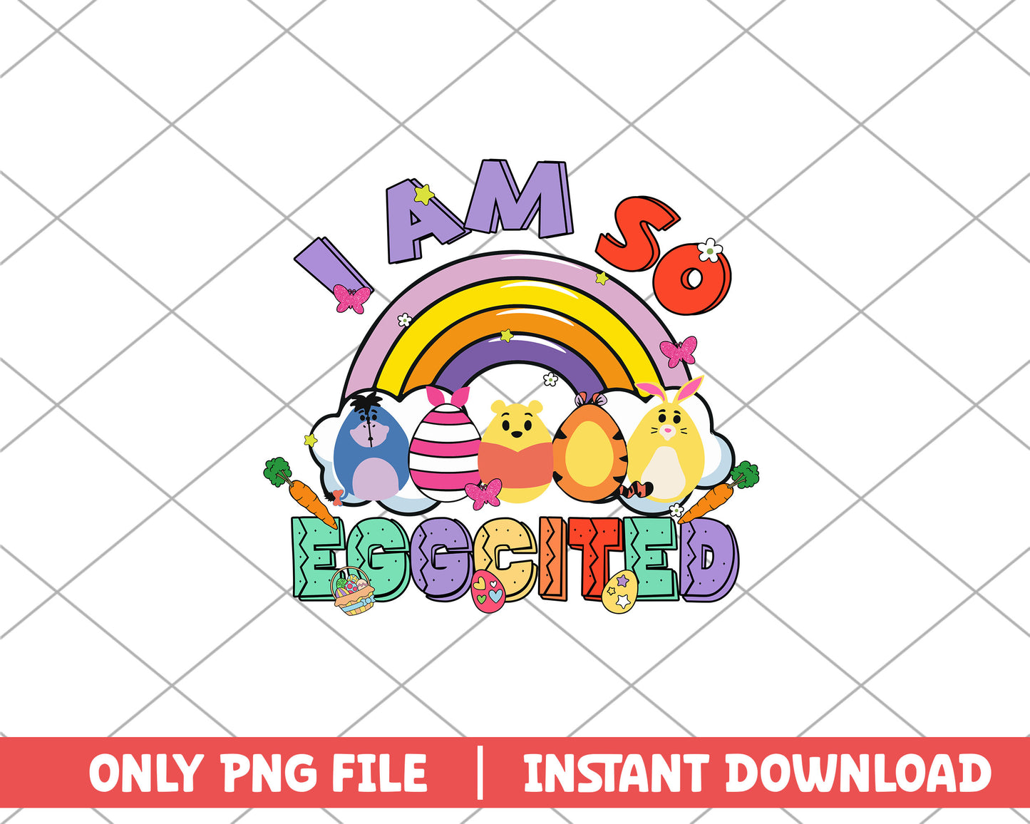 I am so eggcited crew easter png