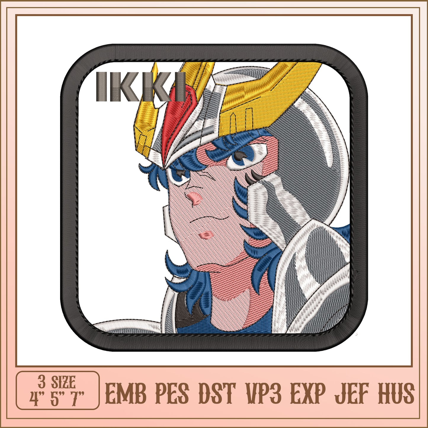 Ikki Saint Seiya Embroidery Design