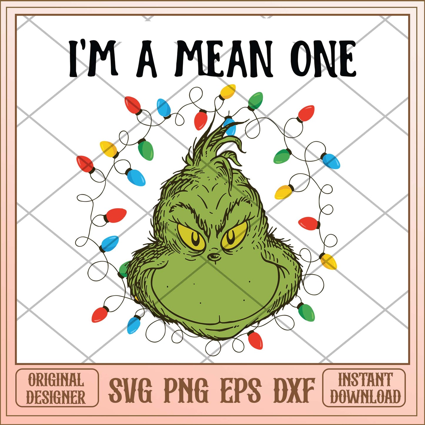Im a mean one svg, Christmas Grinch mean svg bundle