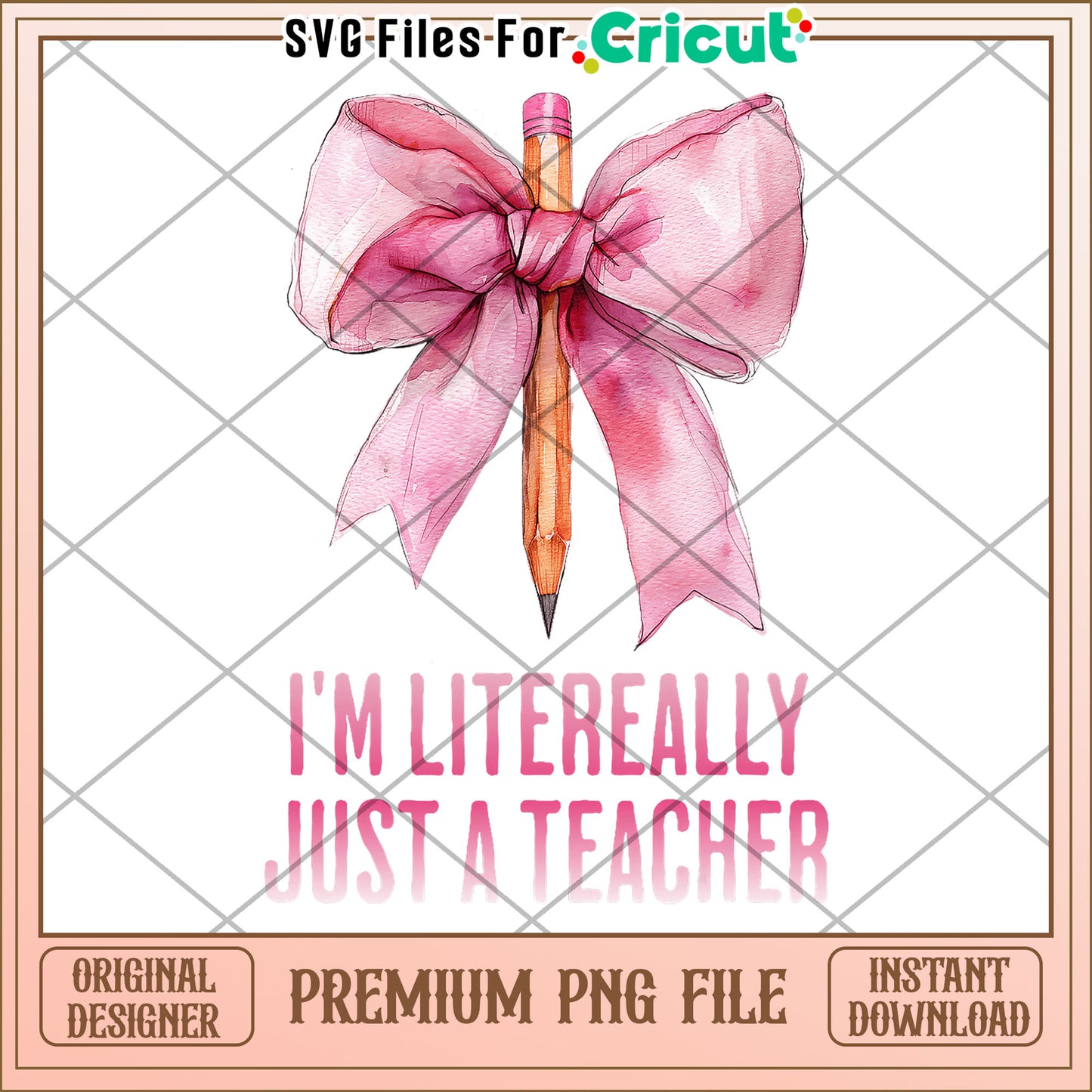 Im littlerally just a teacher png, cute design png, back to school time png