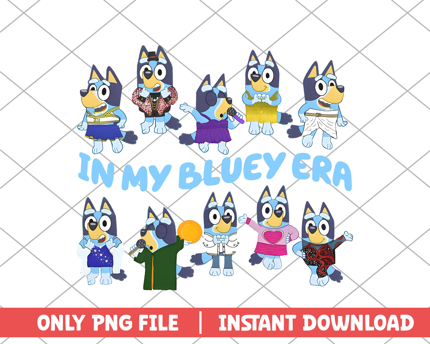 In my bluey era cartoon png