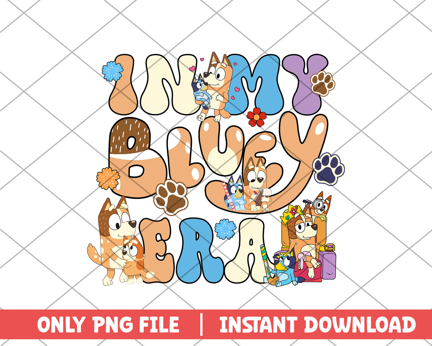 In my bluey era cartoon png