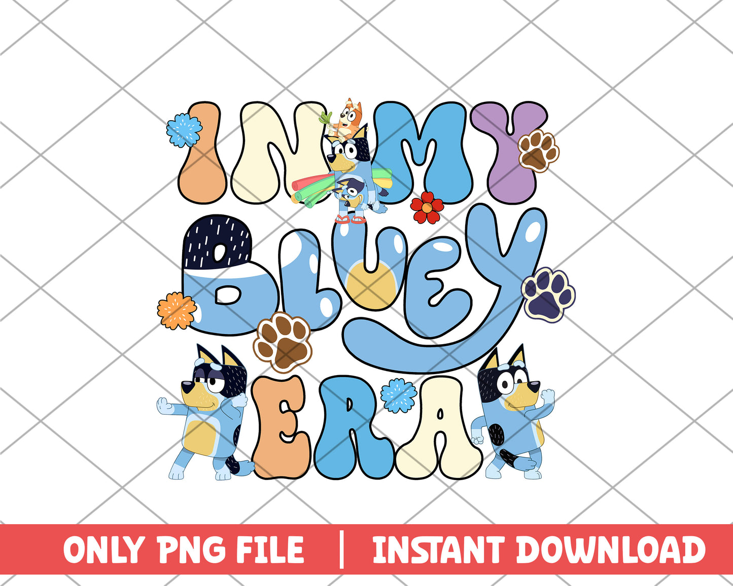 In my bluey era cartoon png