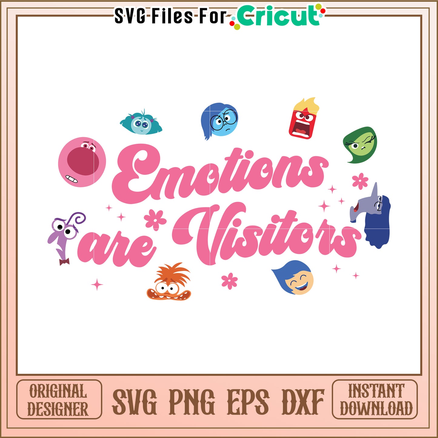 Inside Out Emotions SVG Cricut Cut File