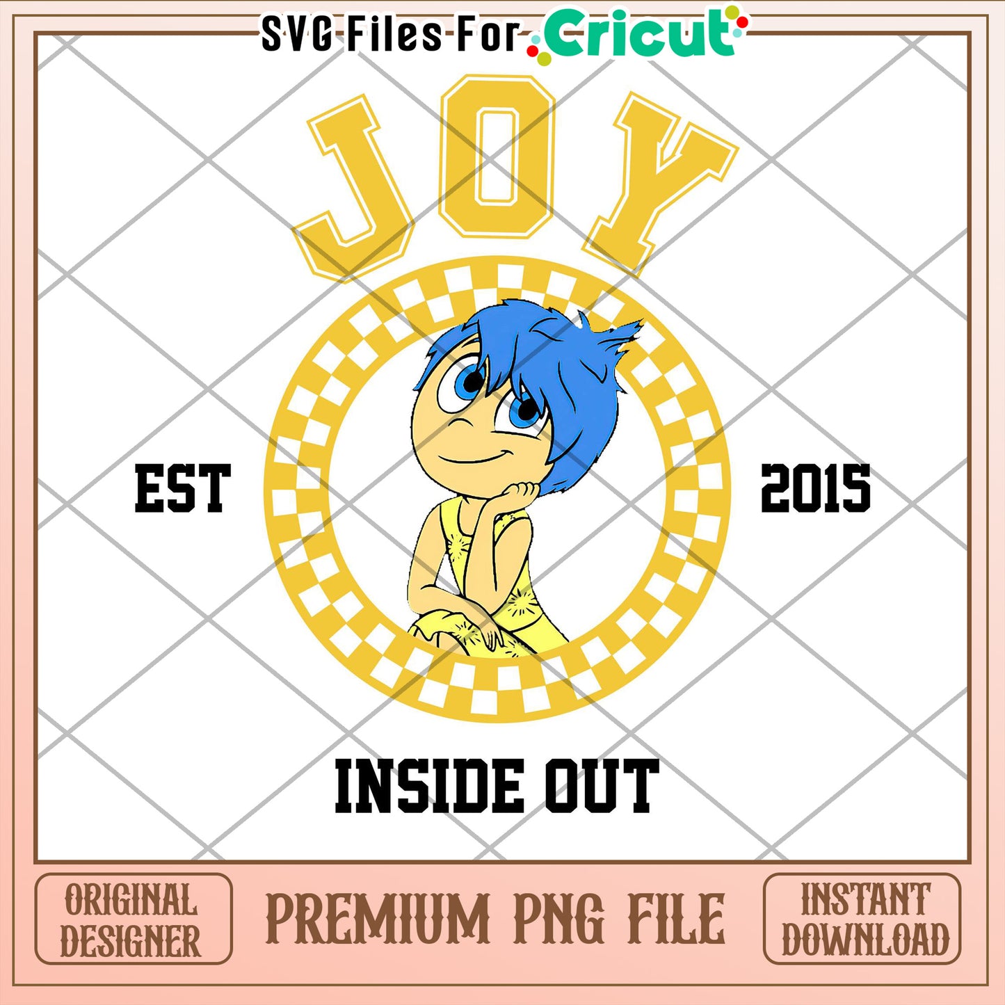 Inside Out Joy PNG Cricut Design