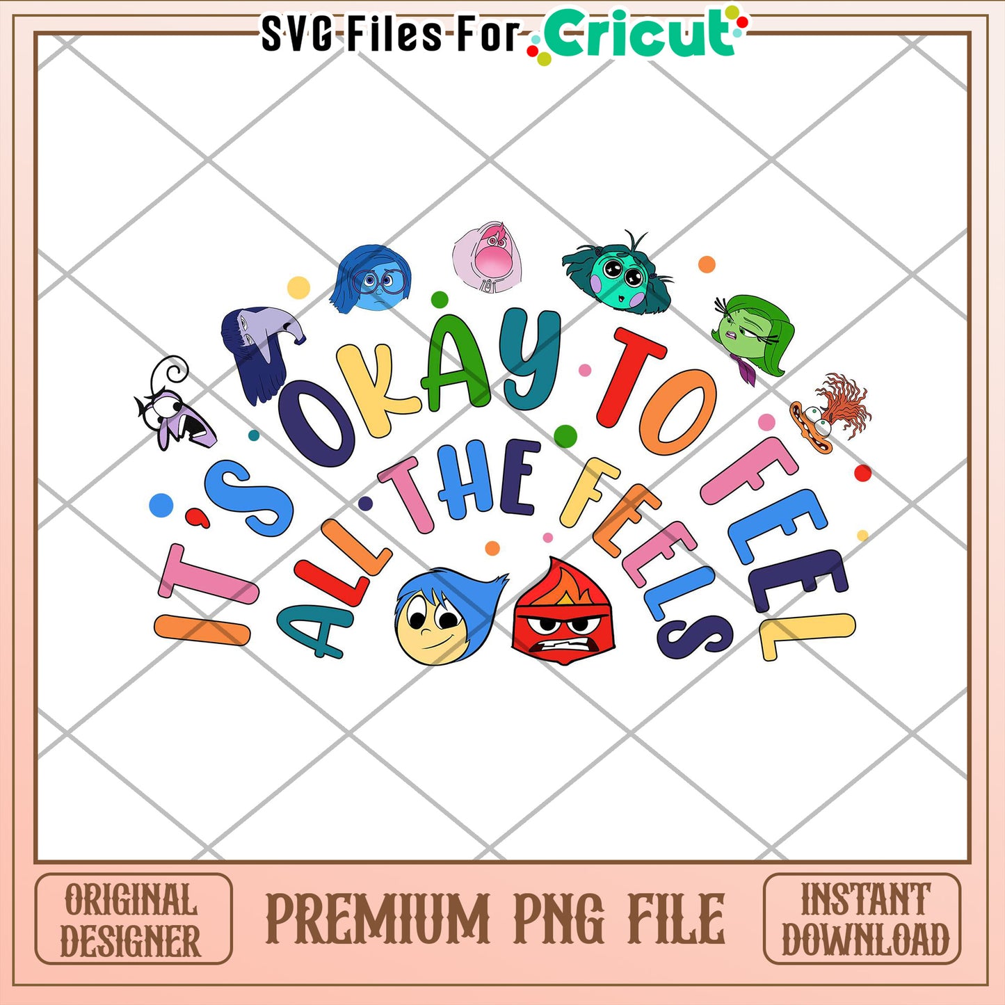 Inside Out PNG Cricut File Instant Download