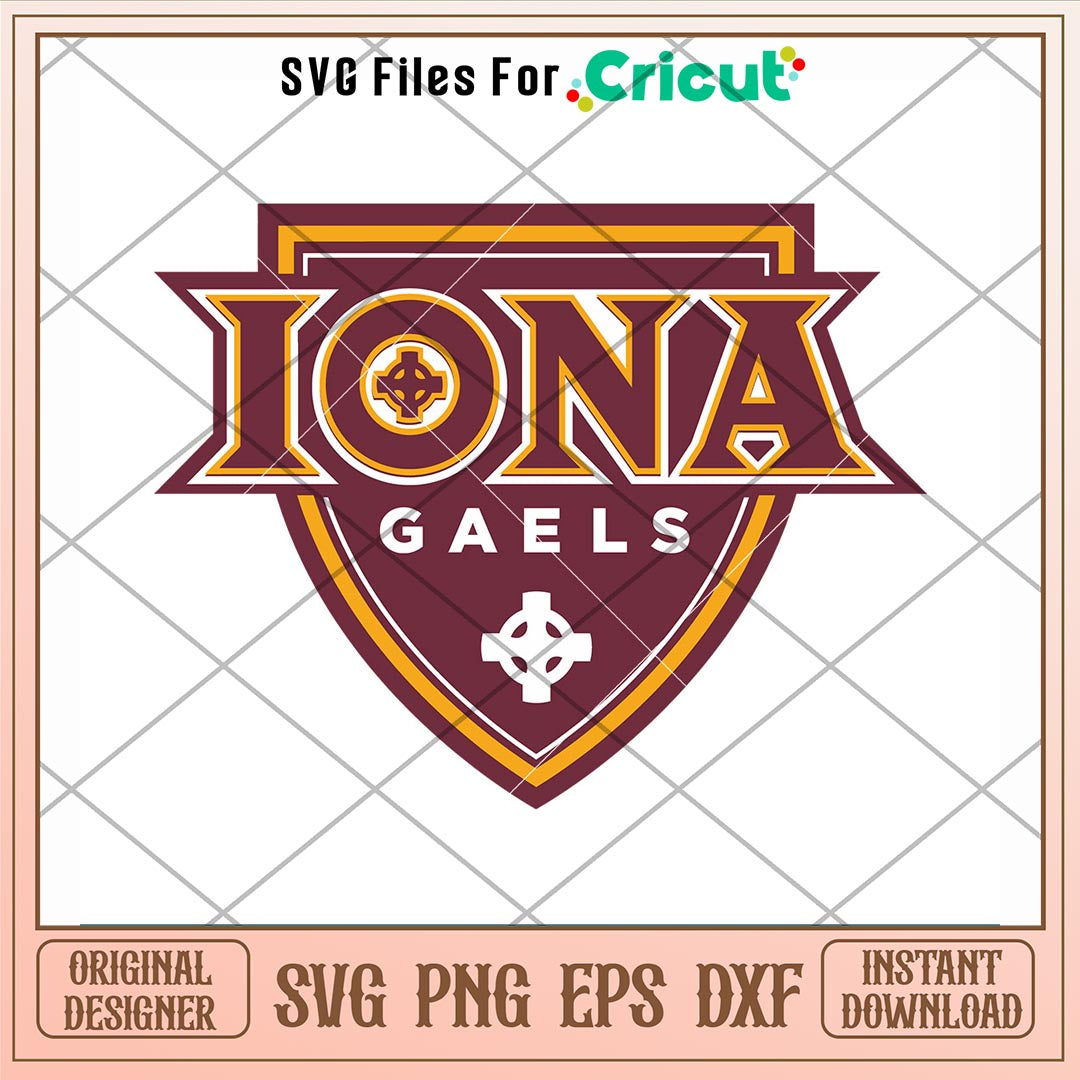 Iona Gaels Logo Svg, Iona Gaels Svg, NCAA Svg