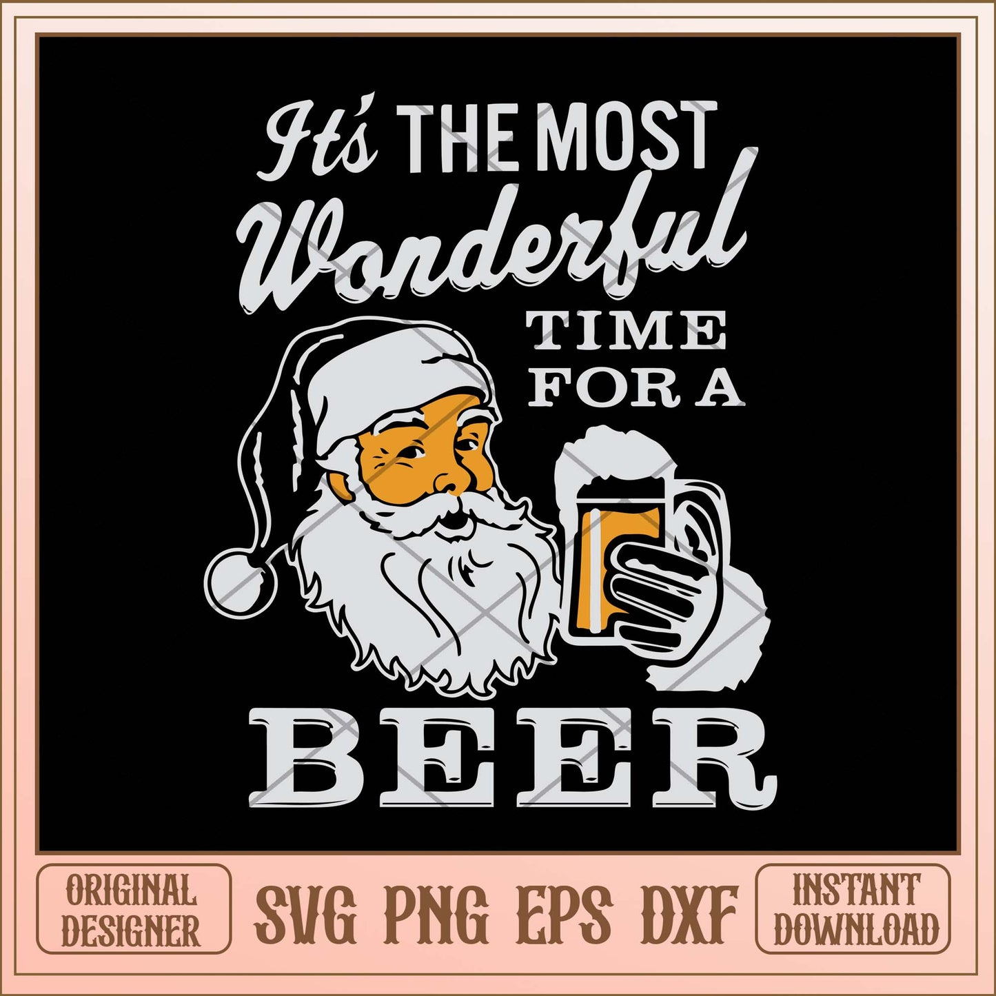 It's the most wonderful time for a beer svg, Christmas beer svg bundle